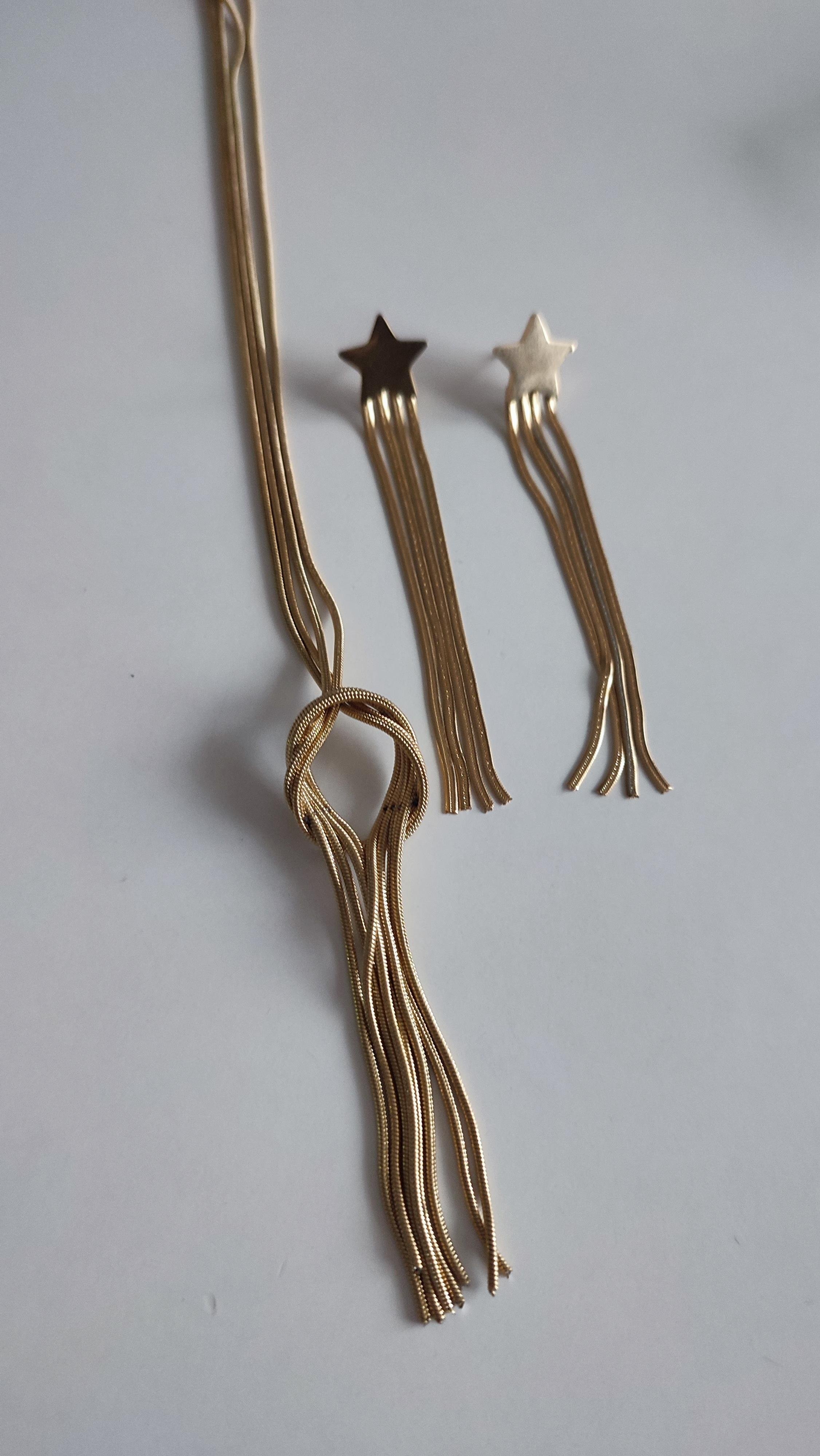 ÇELİK GOLD KOLYE & KÜPE KOMBİNİ 