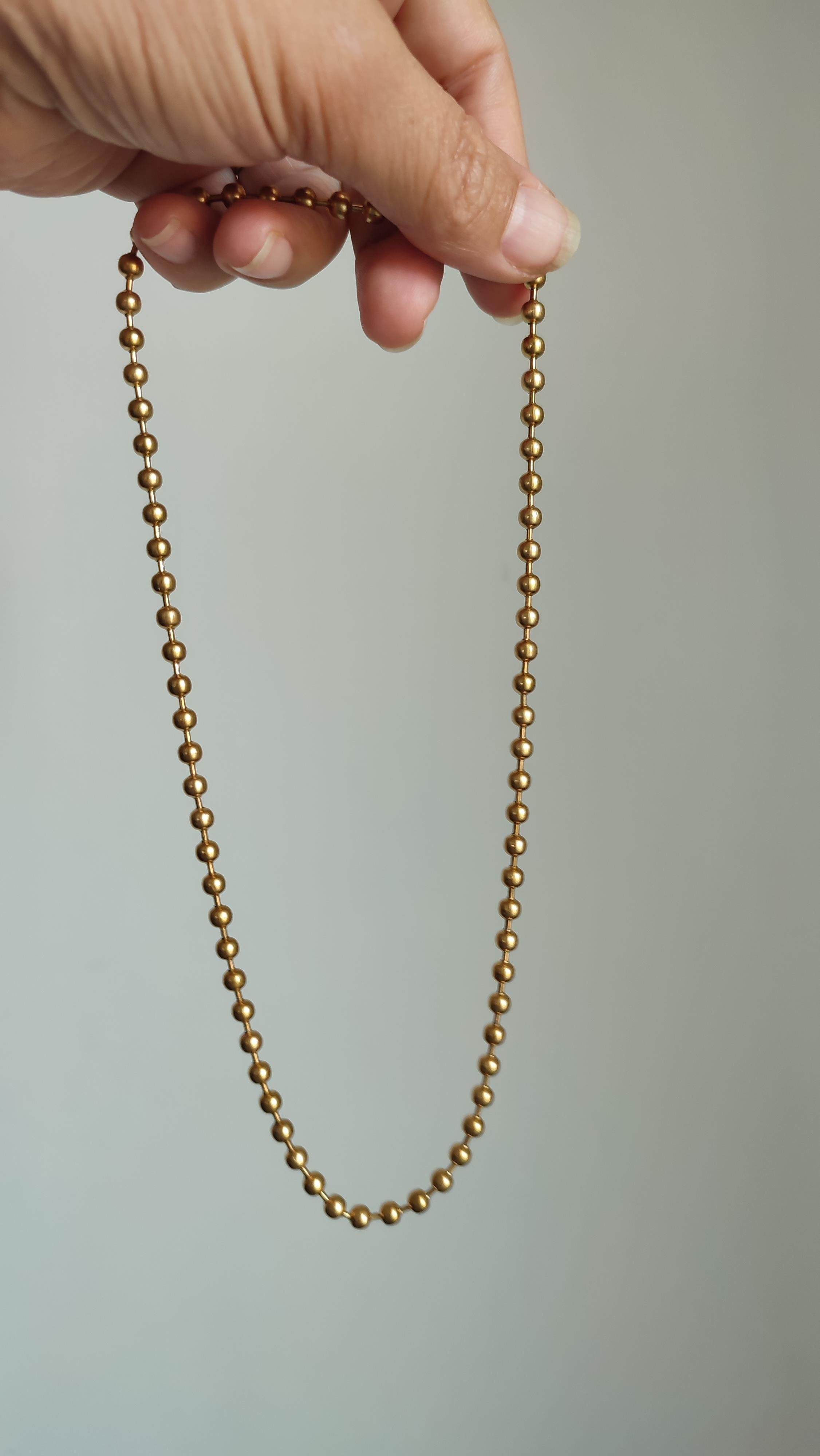 ÇELİK GOLD TOPCUK ZİNCİR (48 CM)