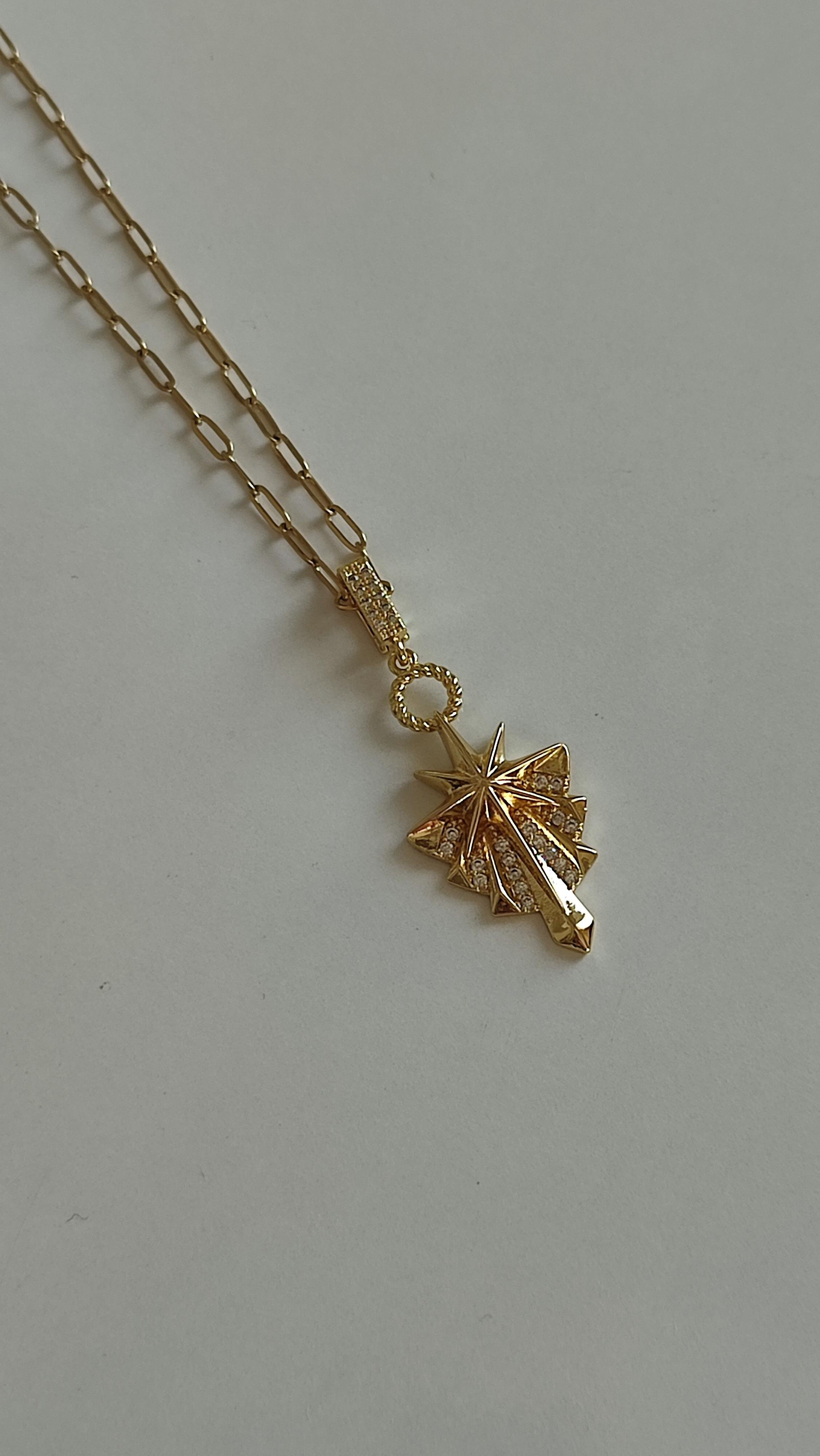 ÇELİK GOLD YILDIZ KOLYE 