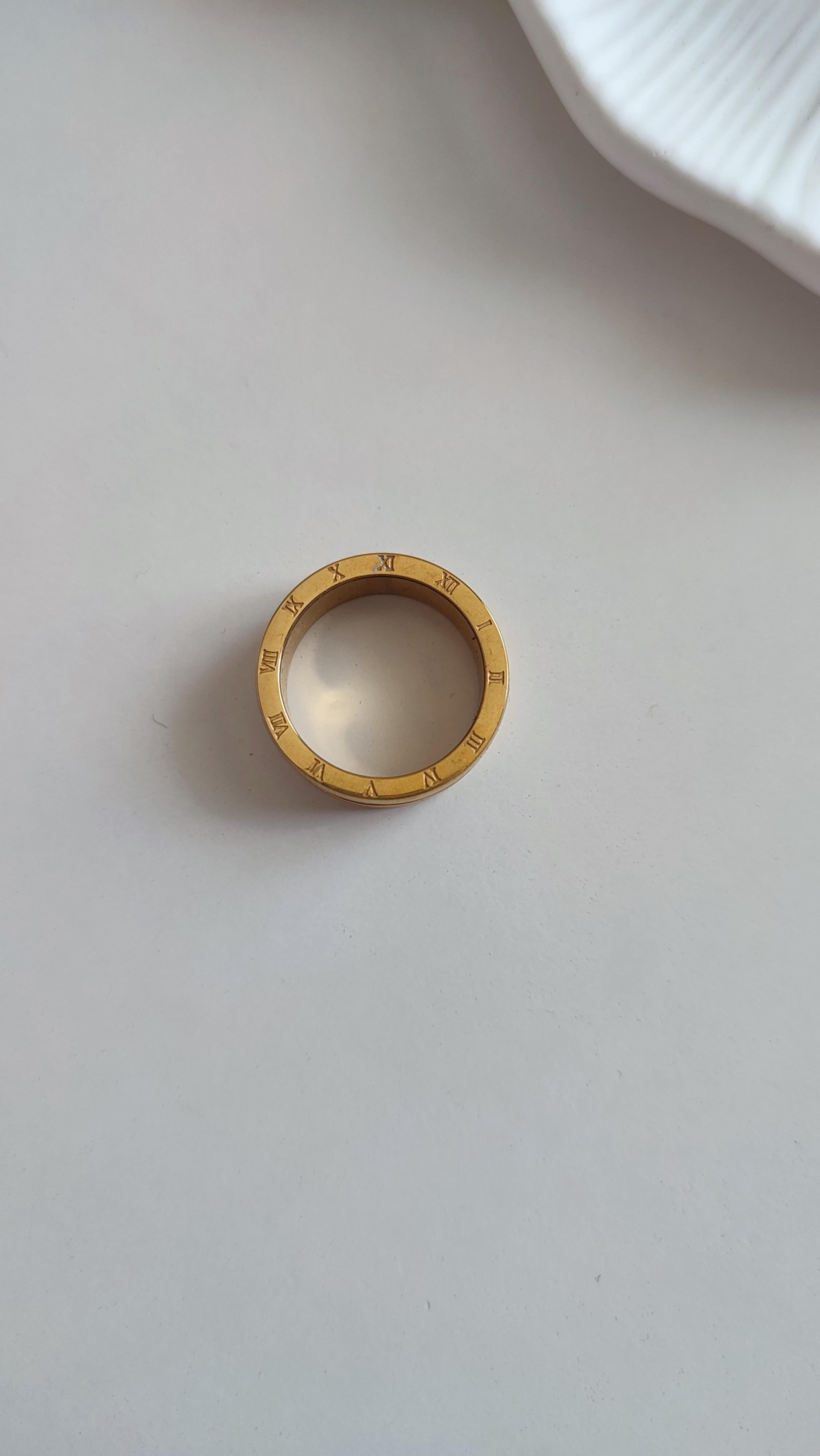 Çelik Marka Model Yüzük (Gold)