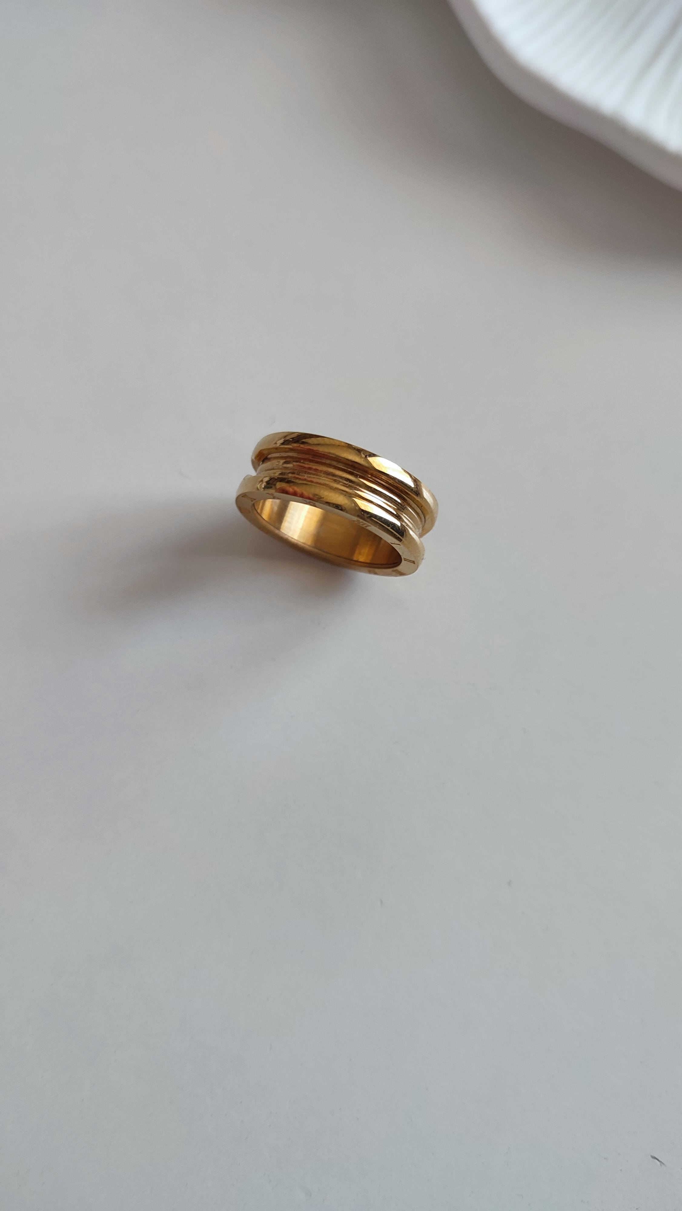 Çelik Marka Model Yüzük (Gold)