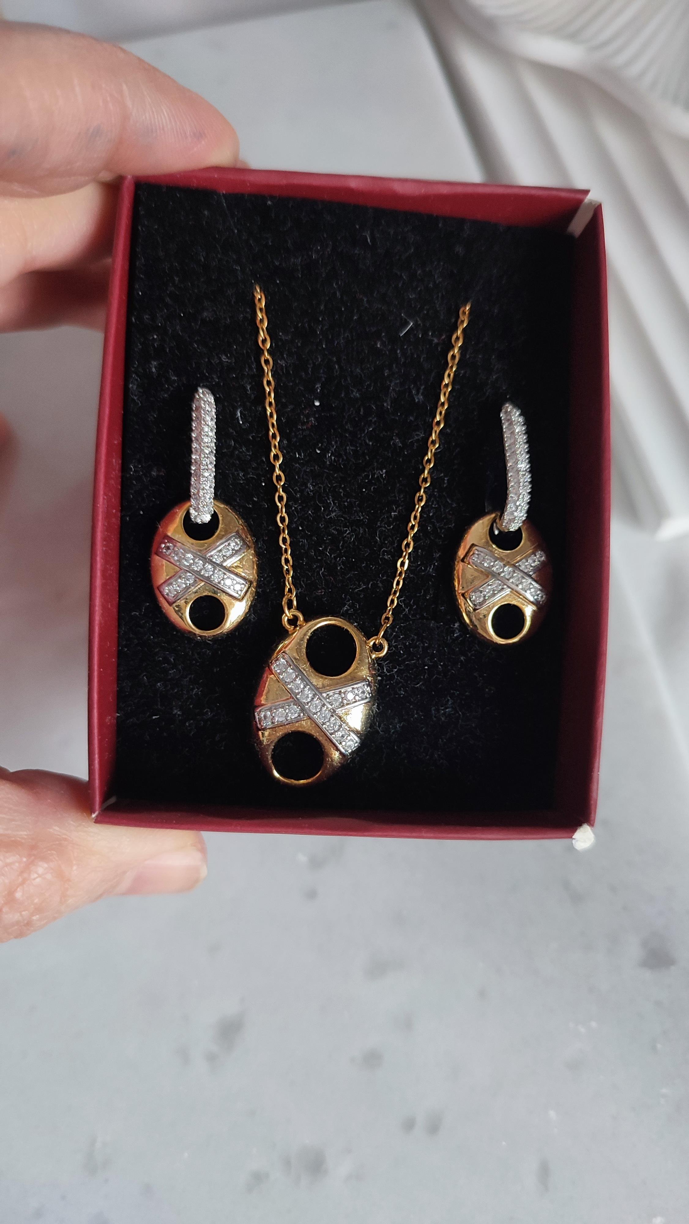 ÇELİK XO KOLYE/KÜPE KOMBİNİ 