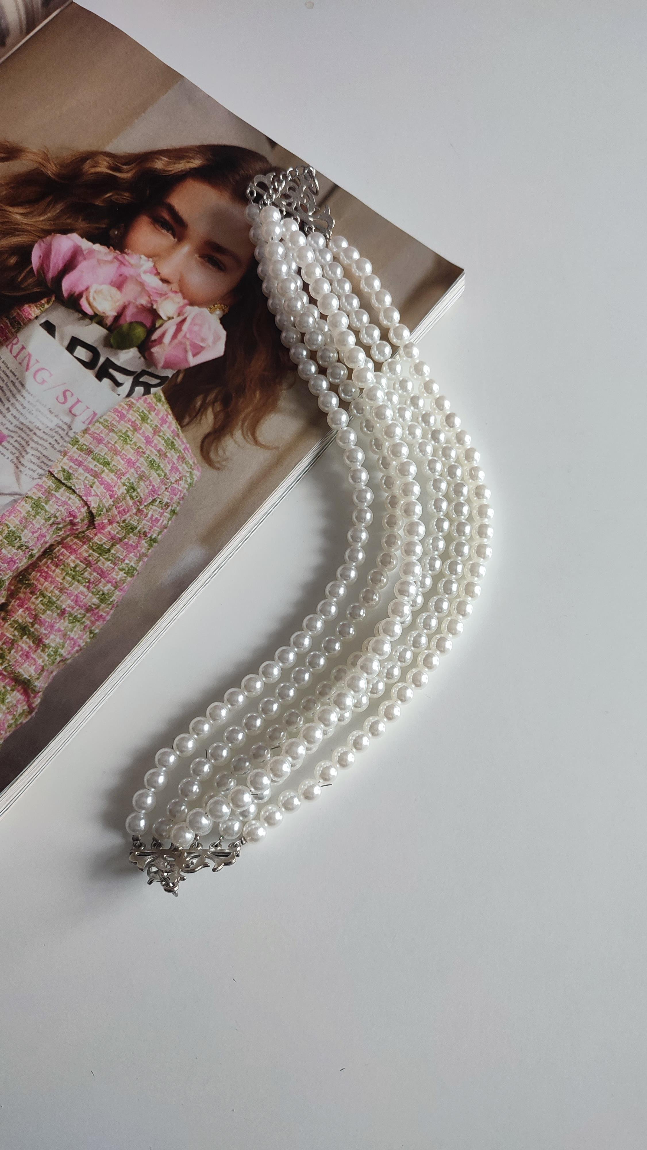 CHOKER İNCİ KOLYE (38 CM)
