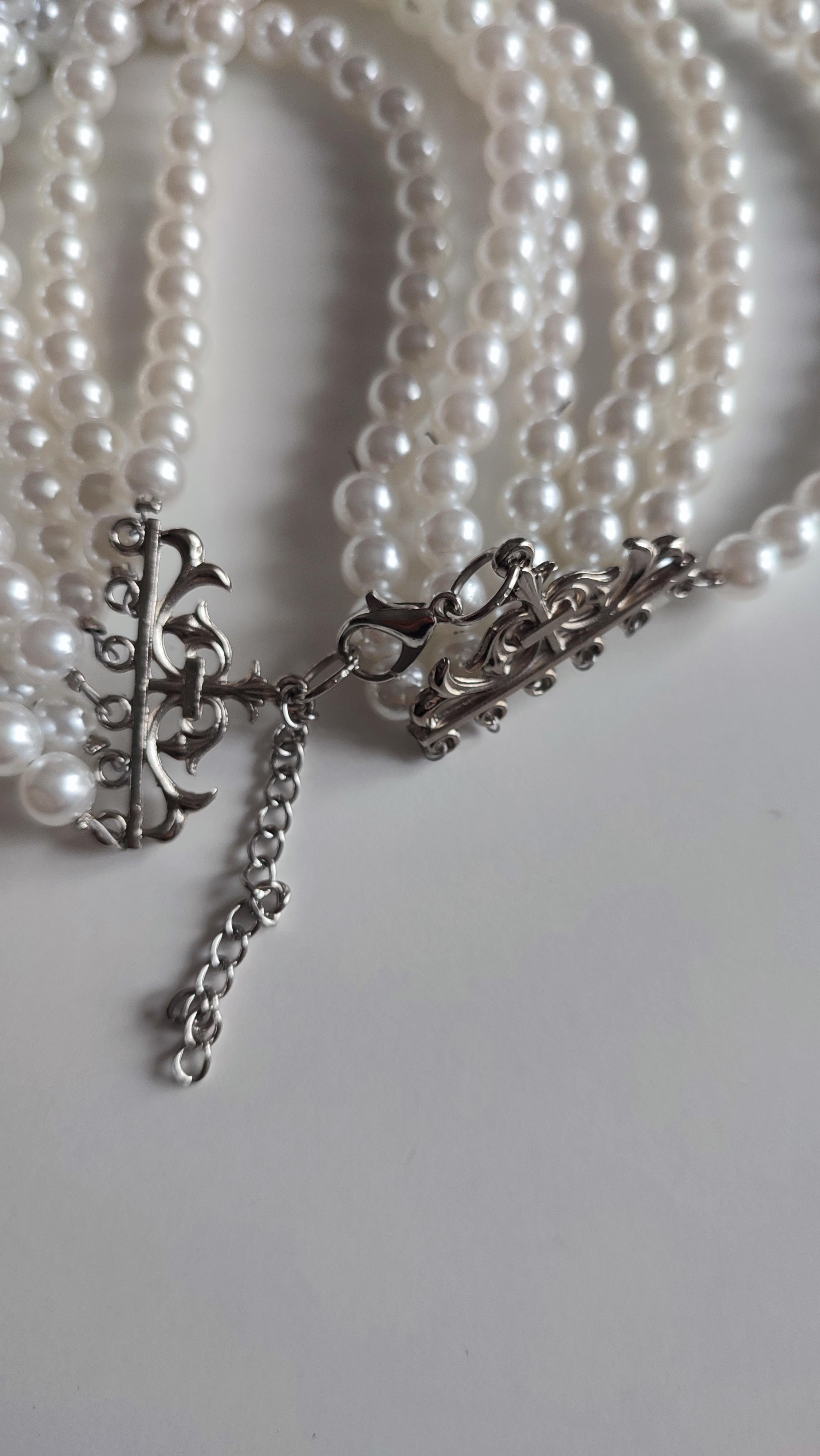 CHOKER İNCİ KOLYE (38 CM)