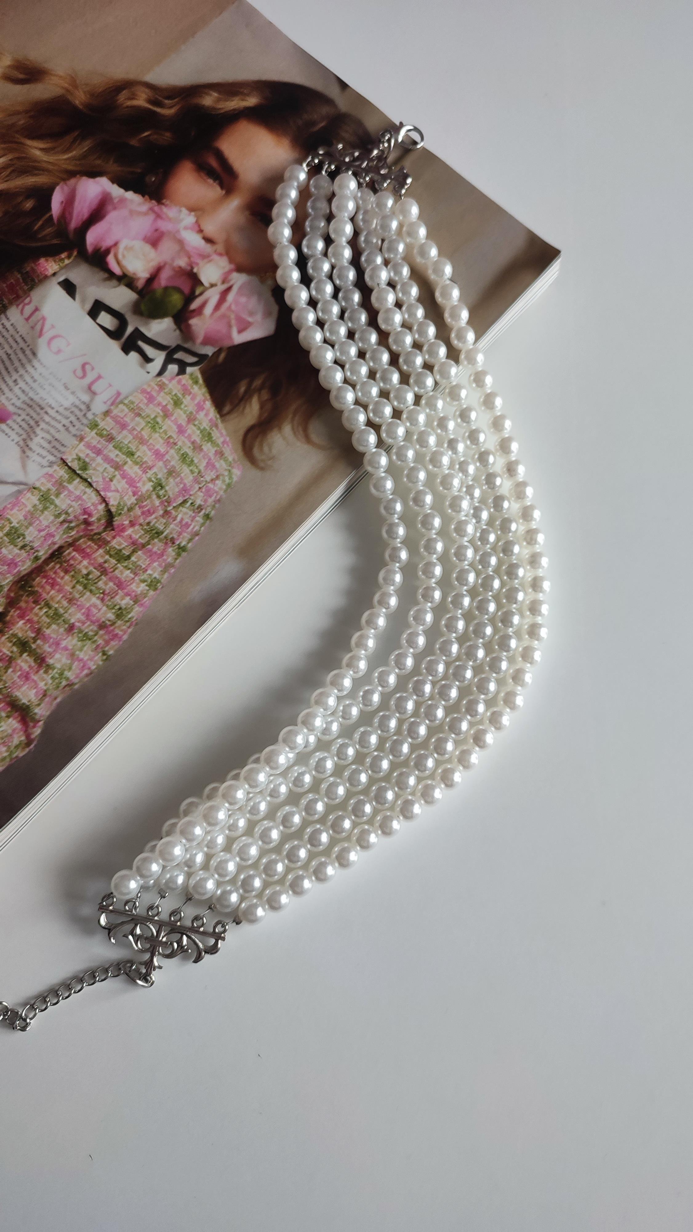 CHOKER İNCİ KOLYE (38 CM)