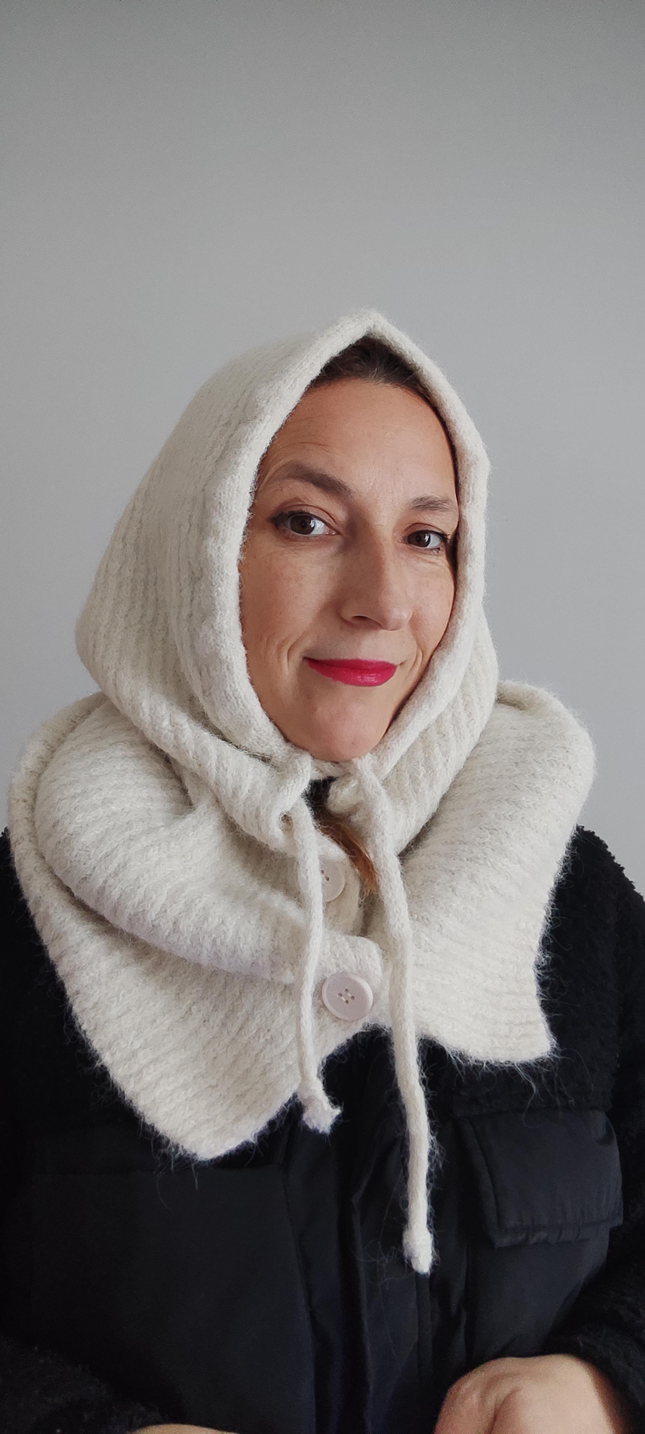 EKRU DÜĞMELİ BALACLAVA 