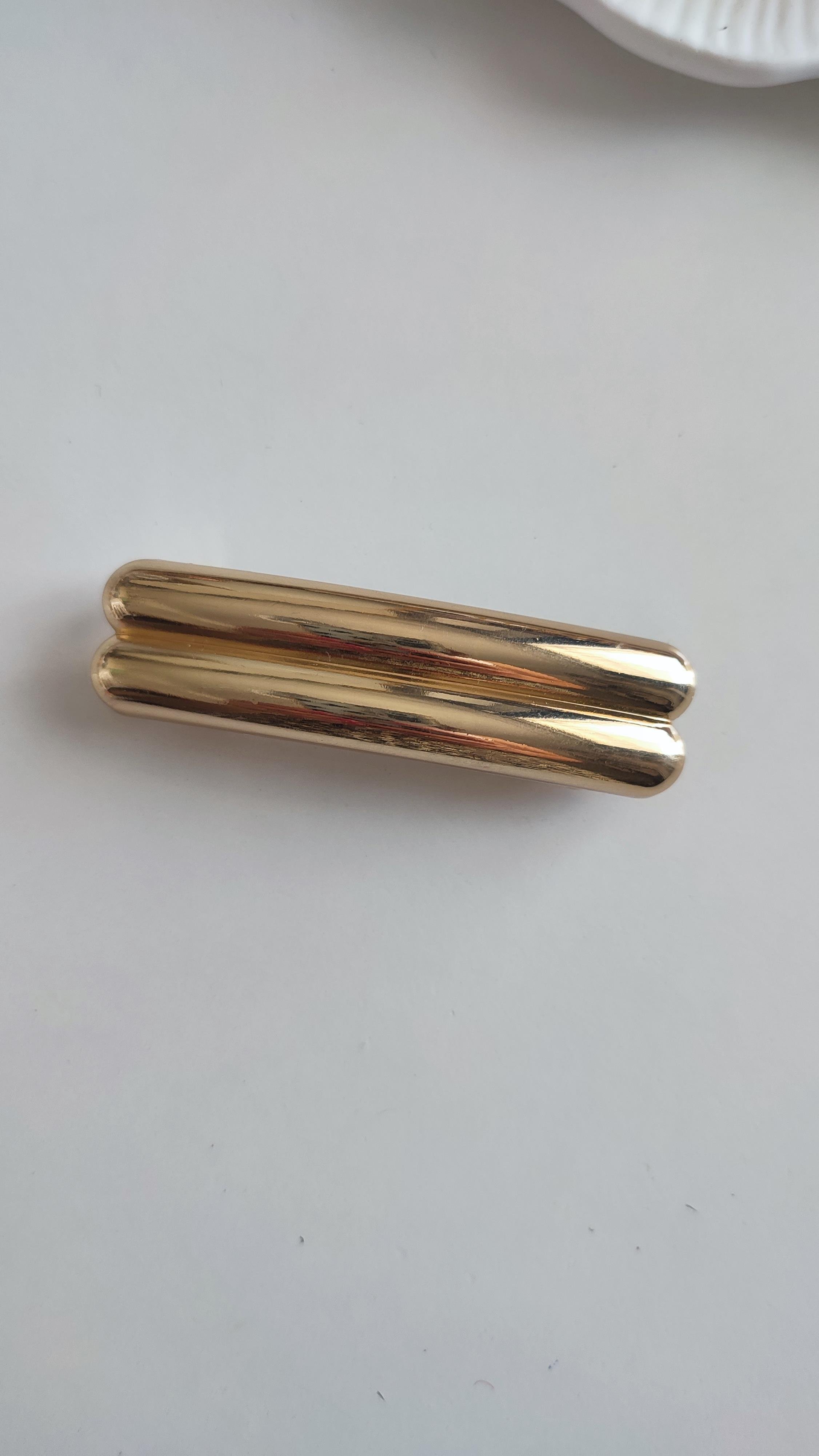 Gold Çift Bombeli Metal Otomatik Toka 