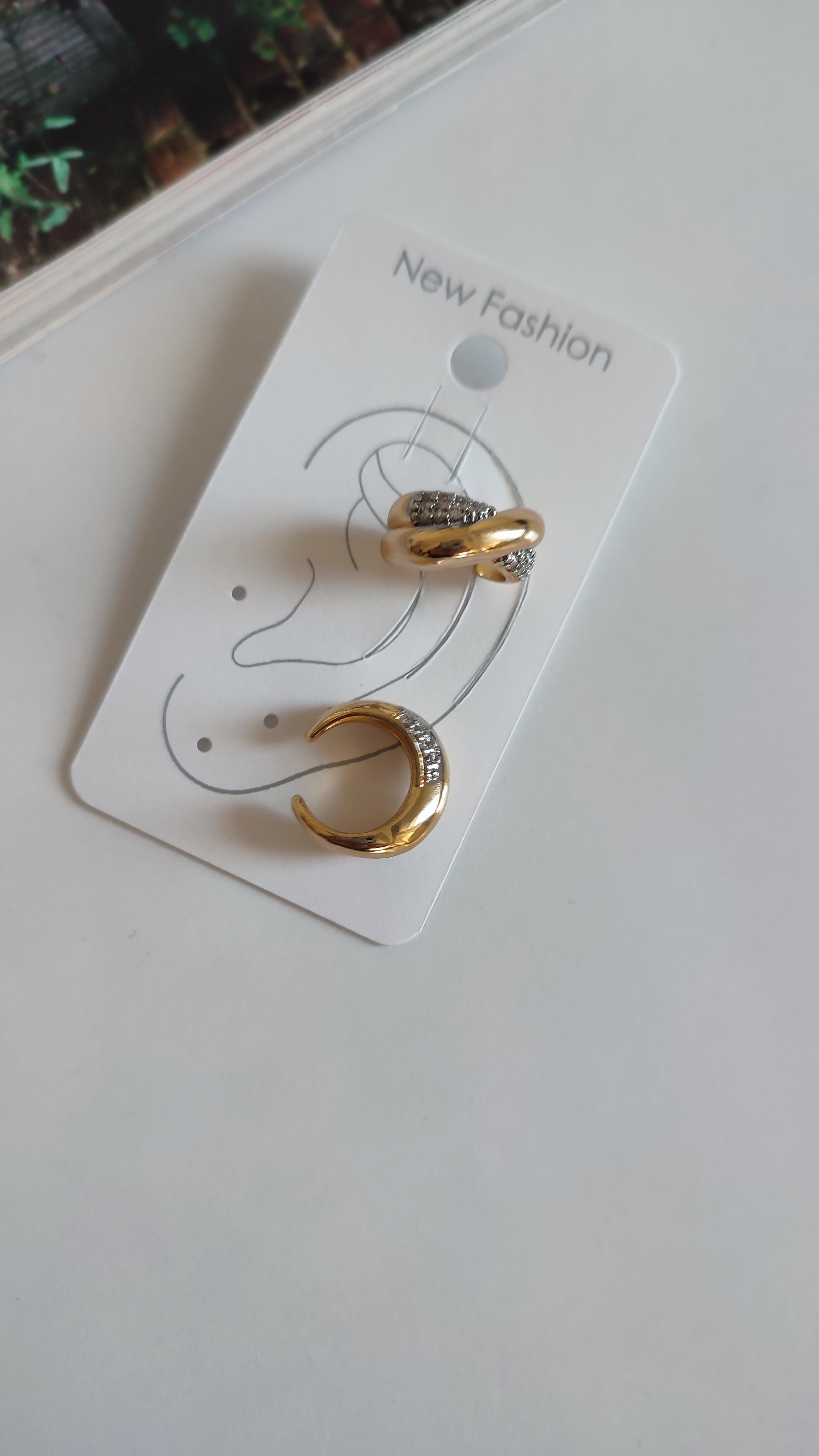 GOLD SARMAL MODEL TAŞLI EARCUF