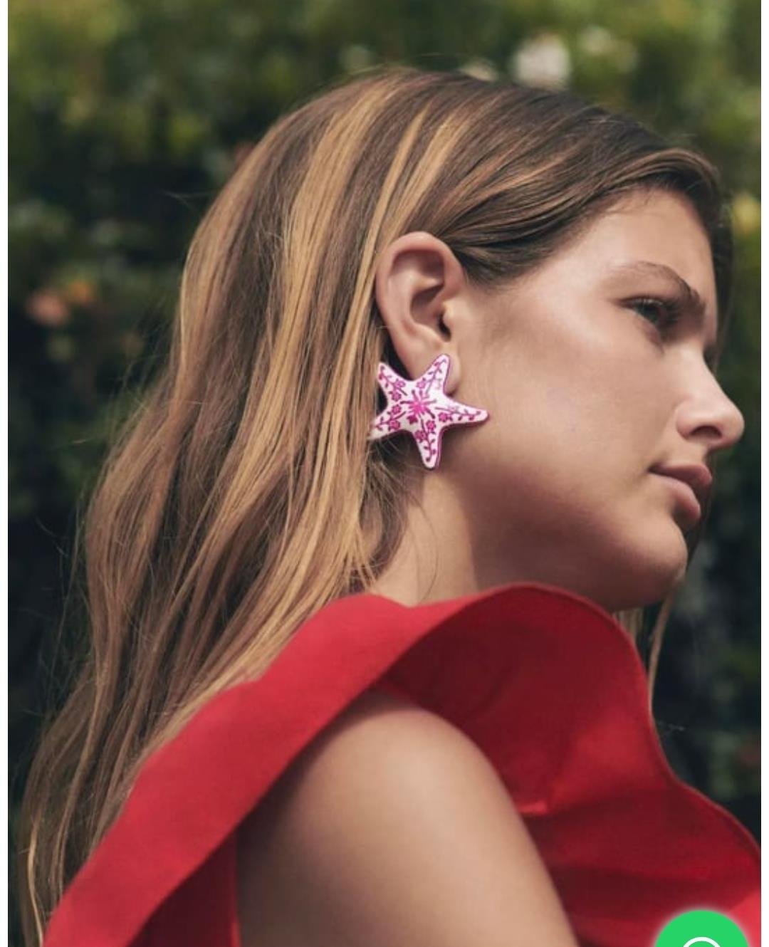 MARKA MODEL PEMBE SERAMİK DENİZ YILDIZI KÜPE 