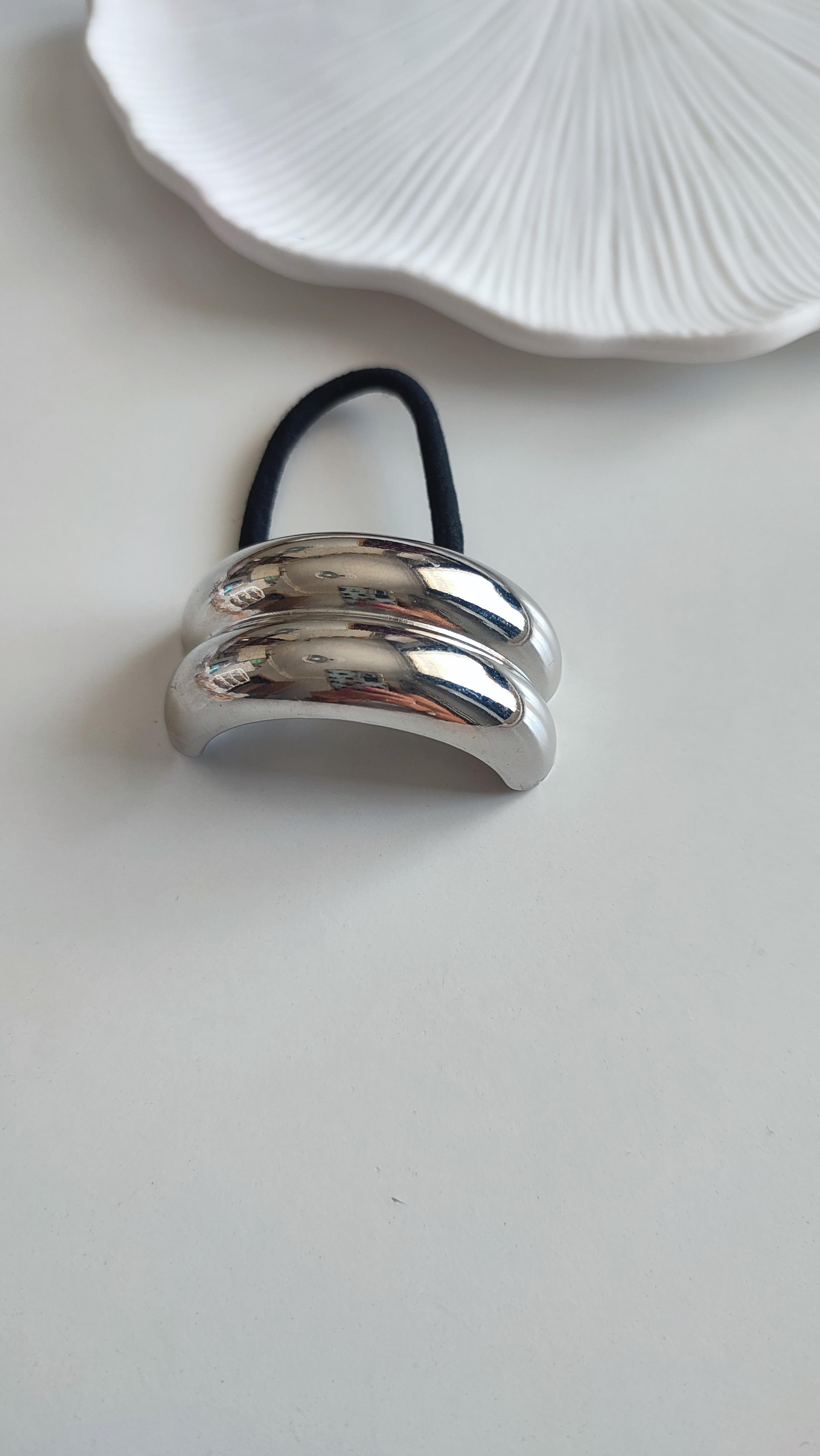 Silver Çift Bombe Metal Lastik Toka 