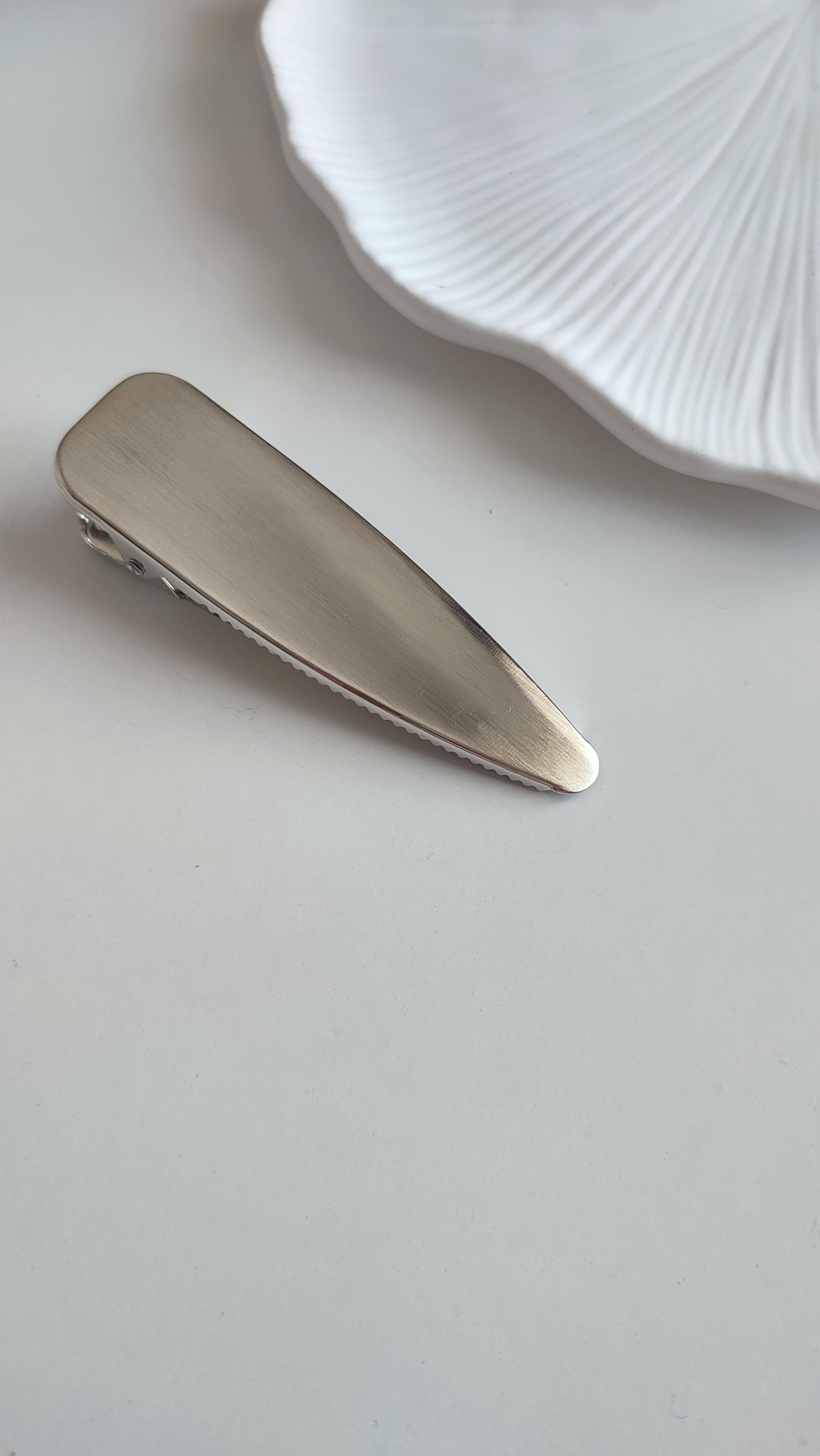 Silver Mat Plaka Klipsli Toka 