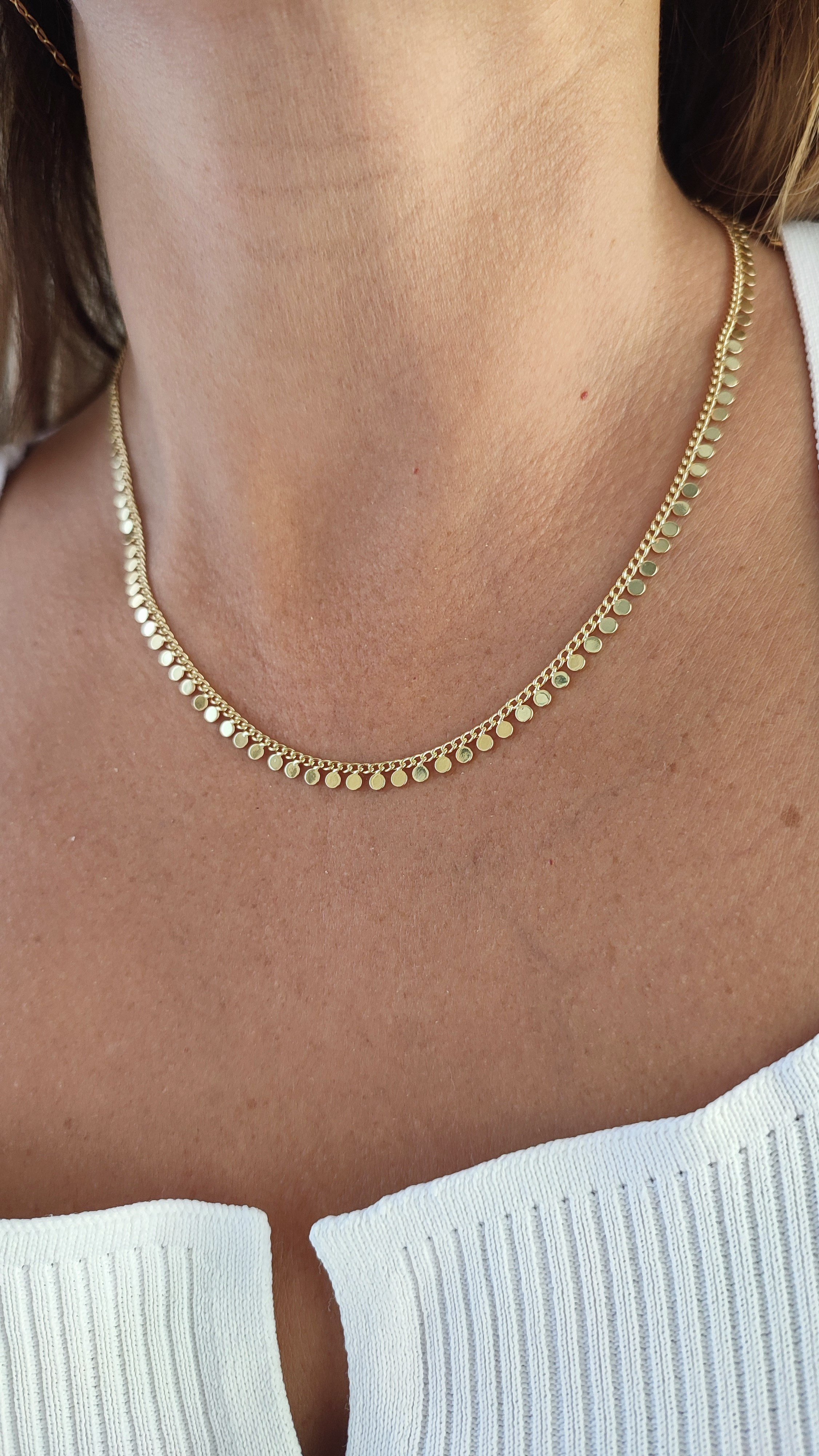 VİP 14K PULLU KOLYE (48 CM)