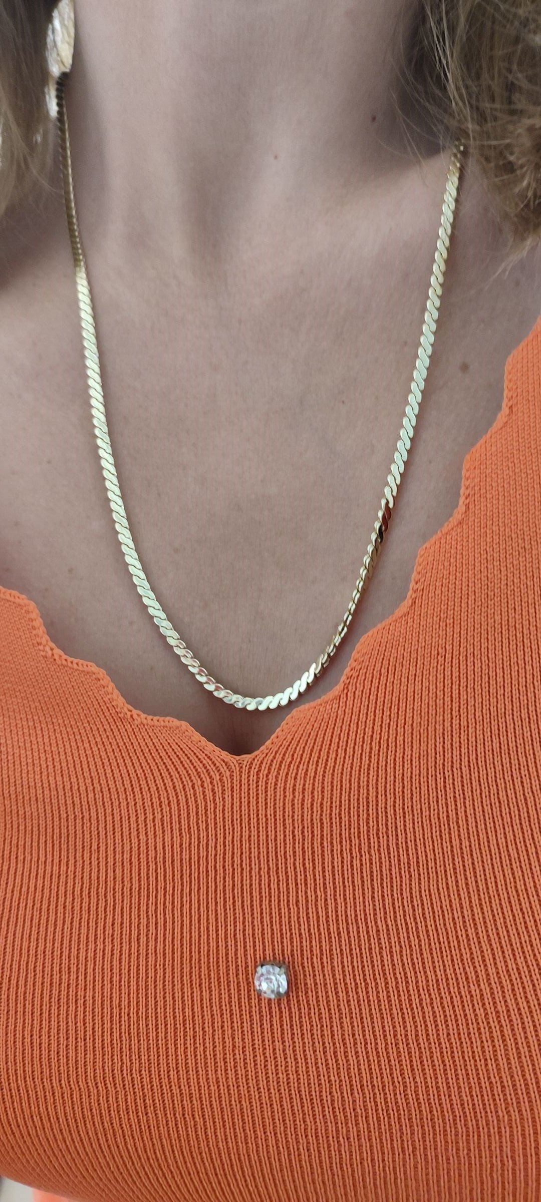 VİP 14K S KOLYE (60 CM)