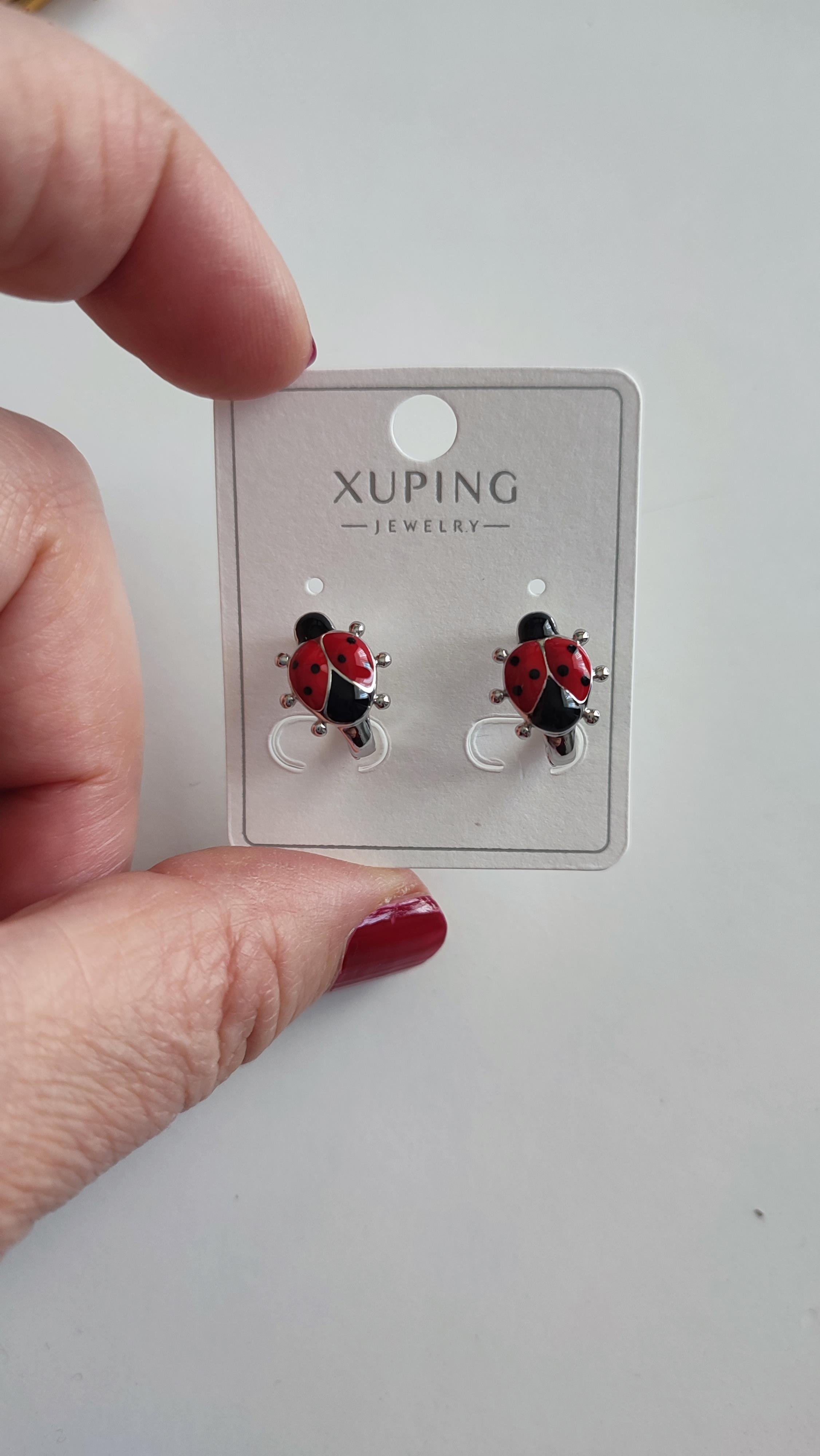 XP SİLVER UĞUR BÖCEĞİ ÇOCUK KÜPESİ 