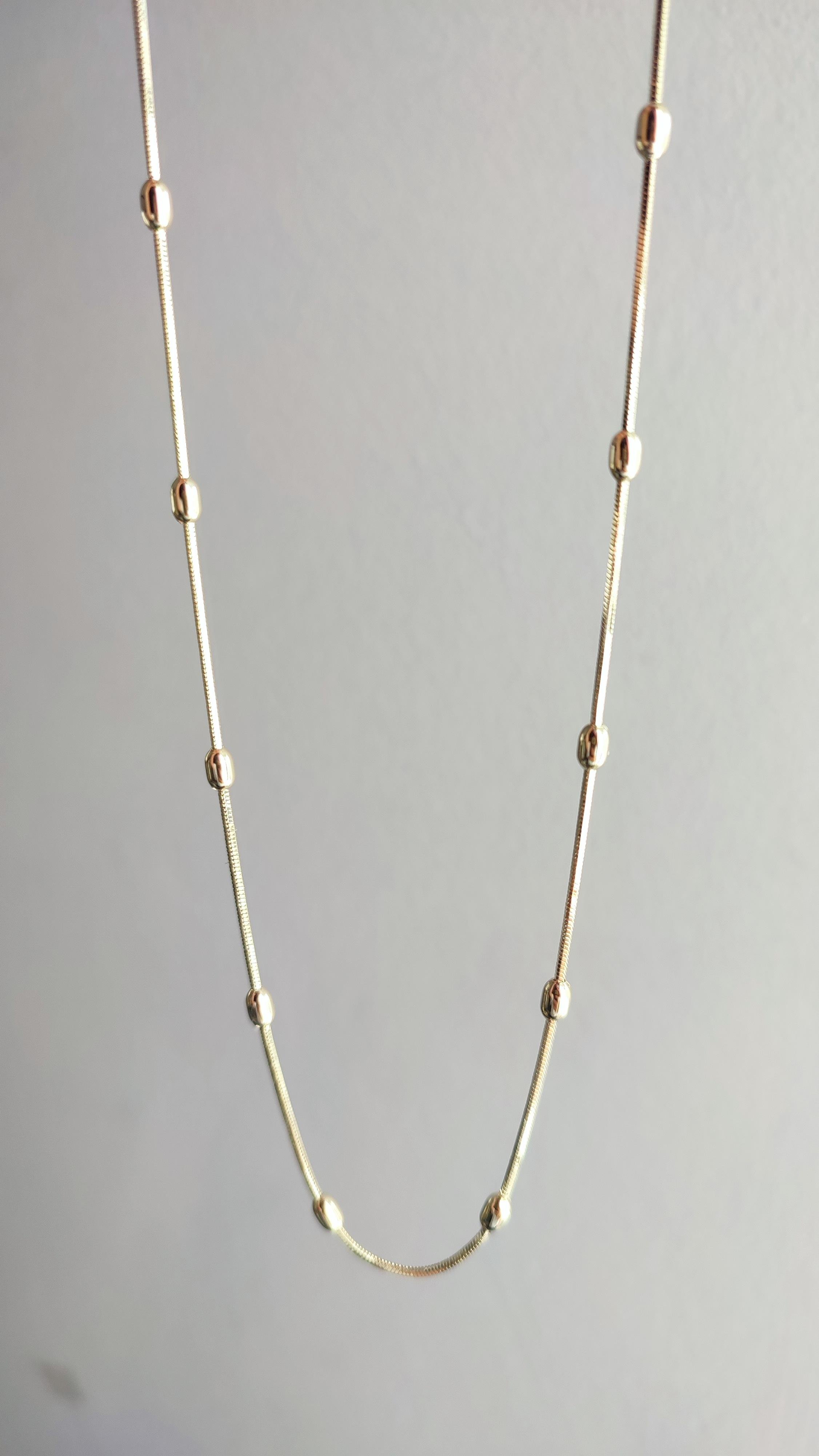 XP ZİNCİR ÜZERİ TOPCUKLU KOLYE (45 CM)