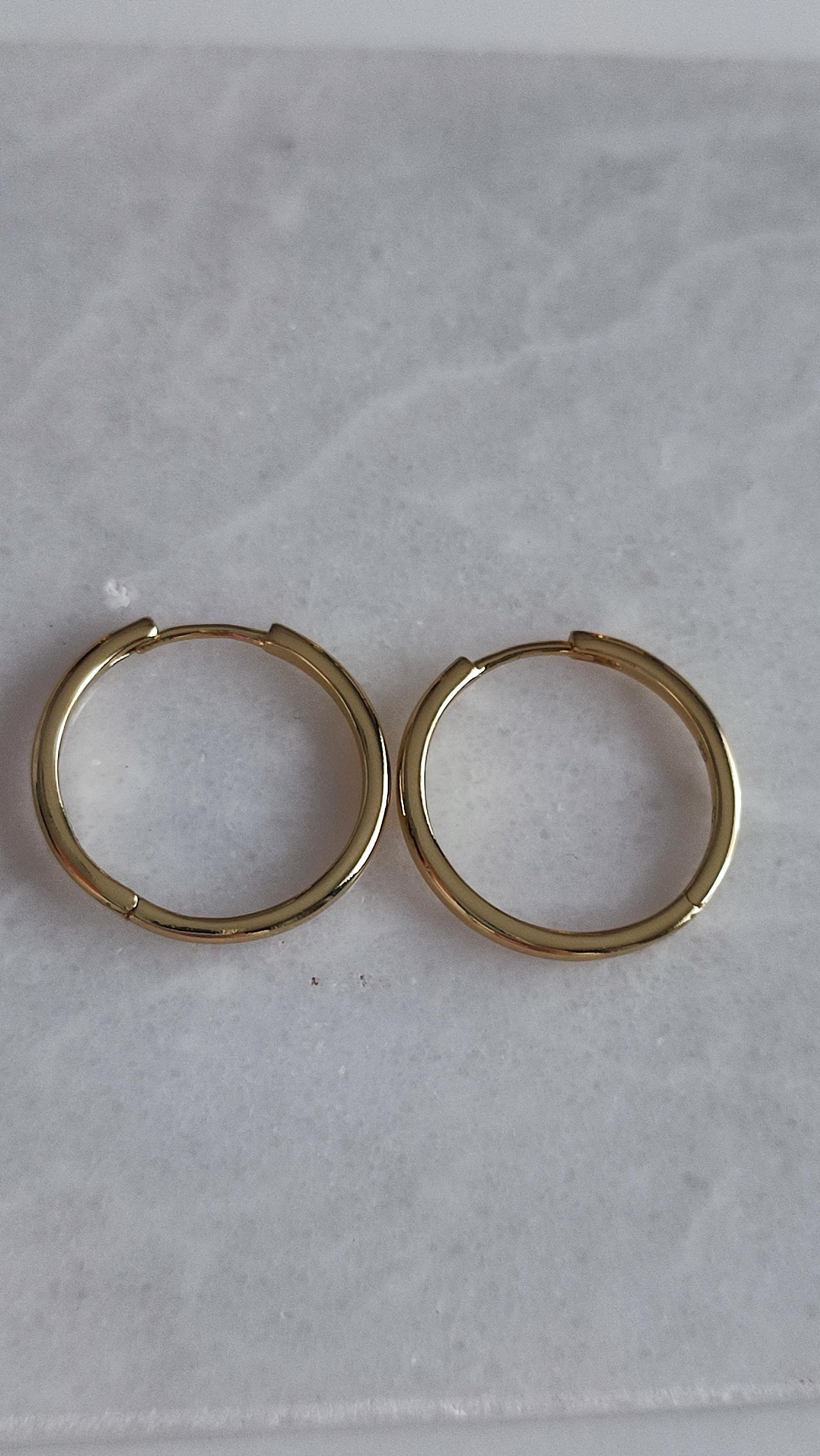 XUPİNG 14 K BASİC HALKA KÜPE 
