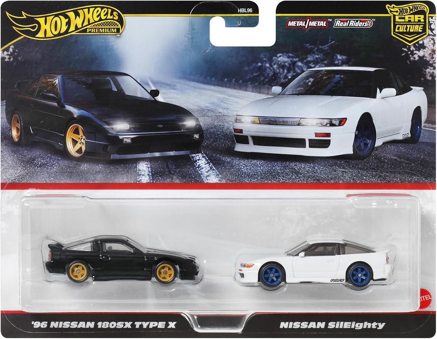 Hot Wheels 2'li̇ Premi̇um Araba Seti̇ 96 Nissan 180SX Type X & Nissan Sileighty