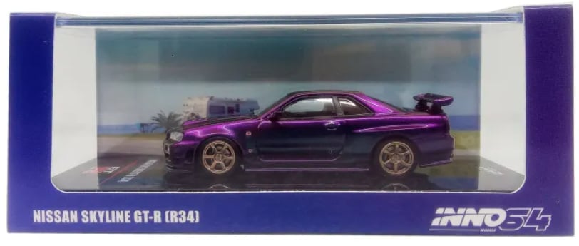 INNO64 Nissan Skyline GT-R R34 Midnight Purple