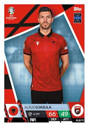 Match Attax Euro 2024 Futbol Kartları Arnavutluk Klaus Gjasula ALB11