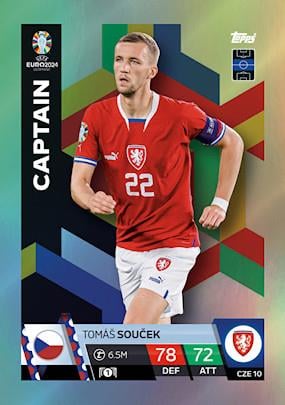 Match Attax Euro 2024 Futbol Kartları Çekya Tomas Soucek CZE10