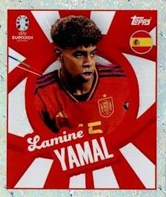 Topps Euro 2024 Futbol Çıkartmaları Lamine Yamal (Spain) - ESP PTW
