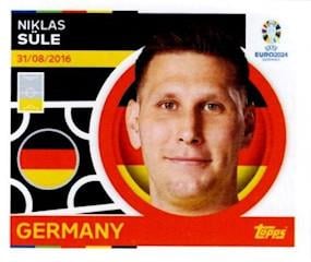 Topps Euro 2024 Futbol Çıkartmaları Niklas Süle (Germany) - GER 9
