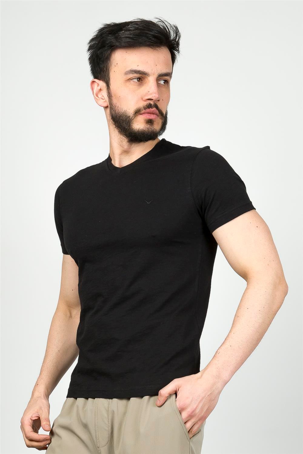 CAZ 4601 ORTA V FLAMLI T-SHIRT