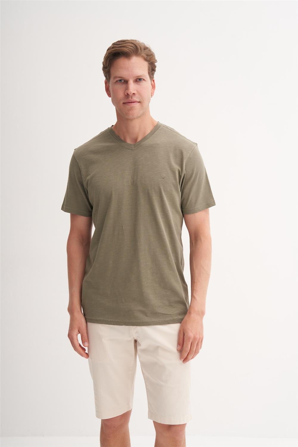 CAZ 4601 ORTA V FLAMLI T-SHIRT