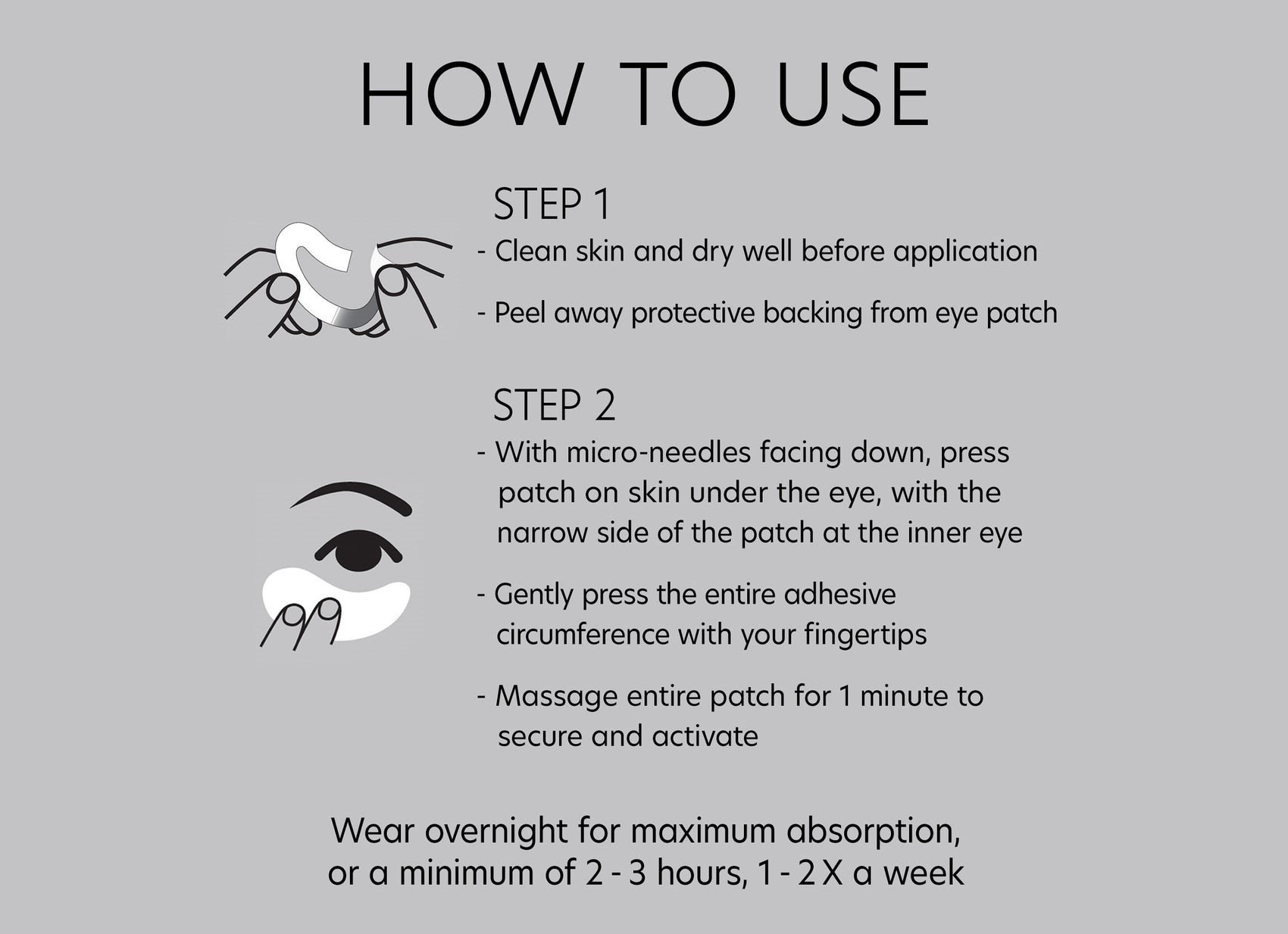 Göz ÇevresiHyaluronic Acid Microneedle Eye Patches