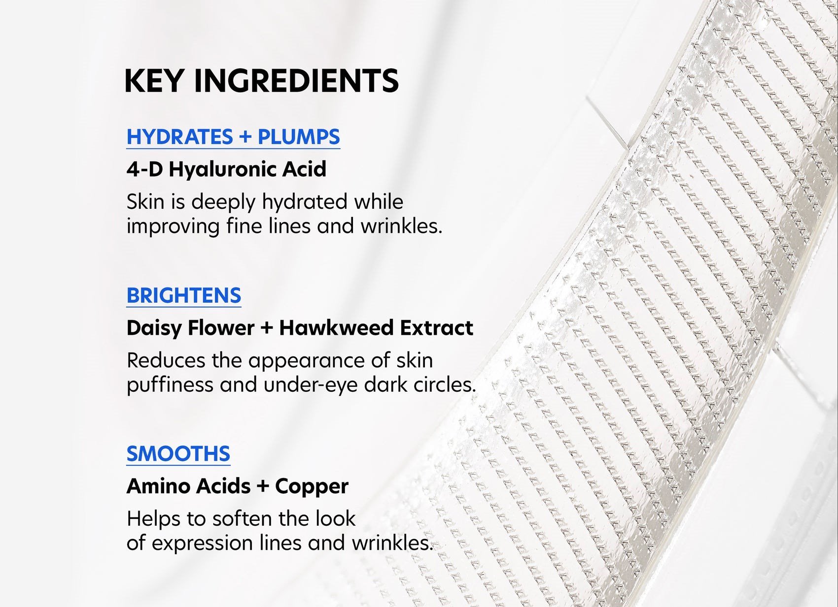 Göz ÇevresiHyaluronic Acid Microneedle Eye Patches