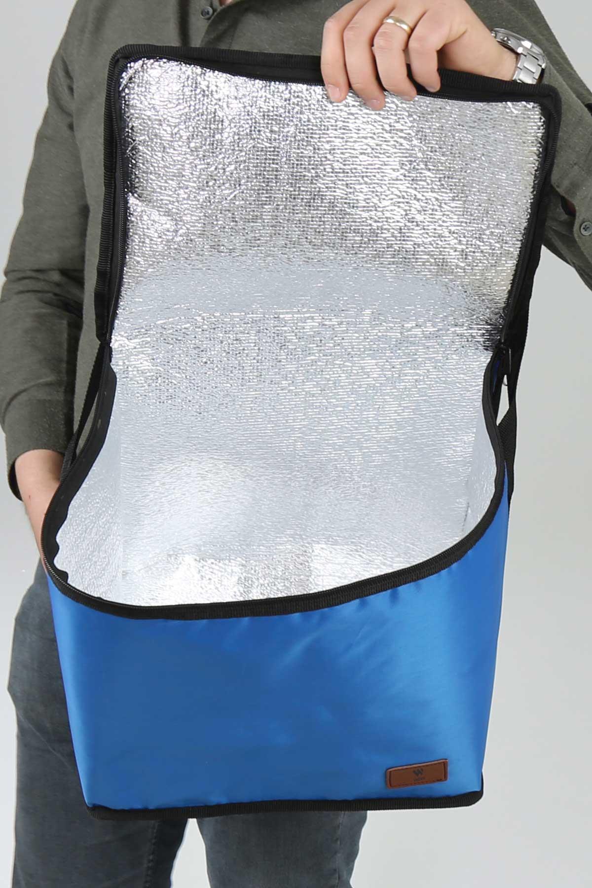 Woys Mavi Renk Termal Çanta - Kamp Piknik Çantası