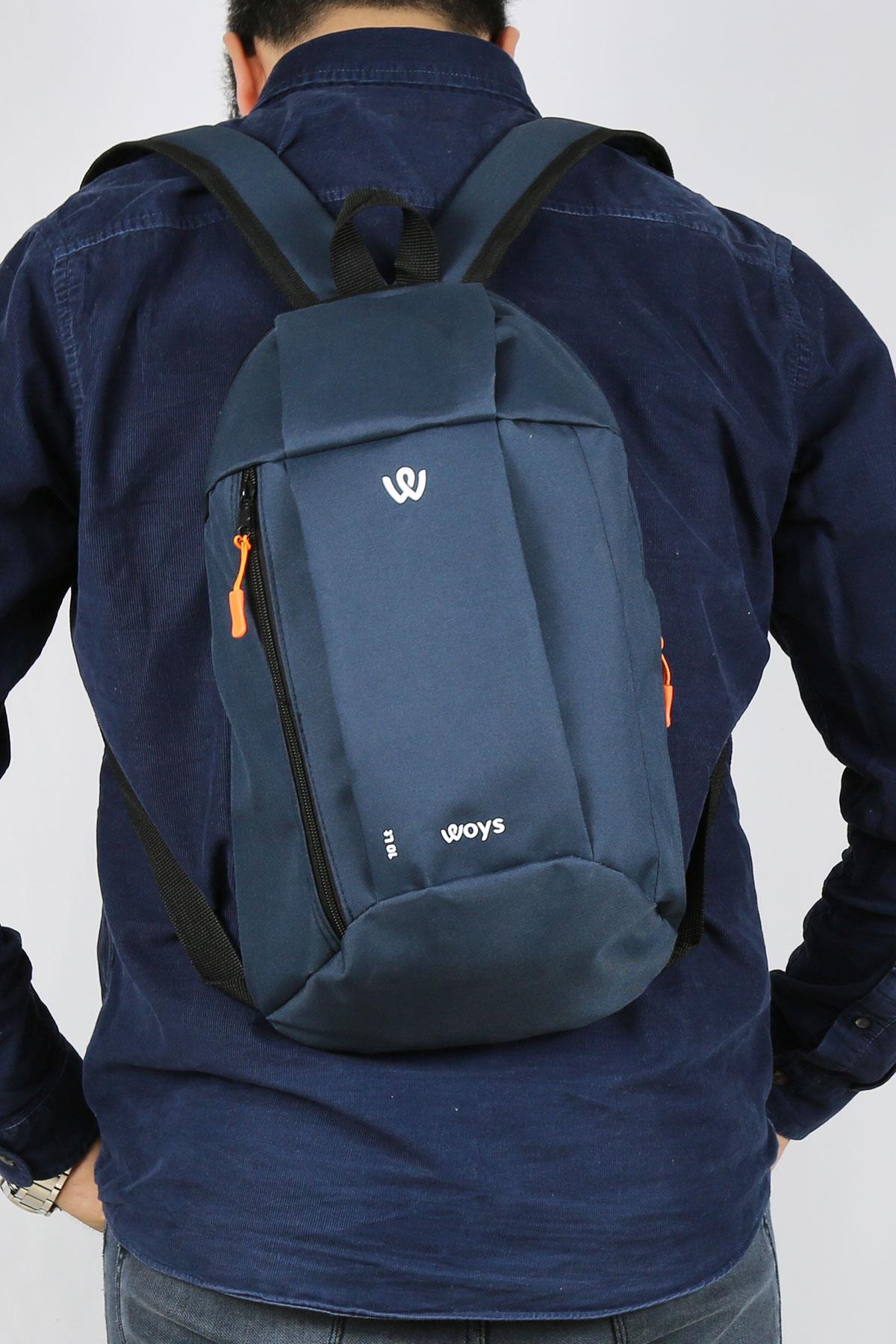 Unisex Mini Lacivert Kamp Bisiklet Yürüyüş Mini Sırt Çantası