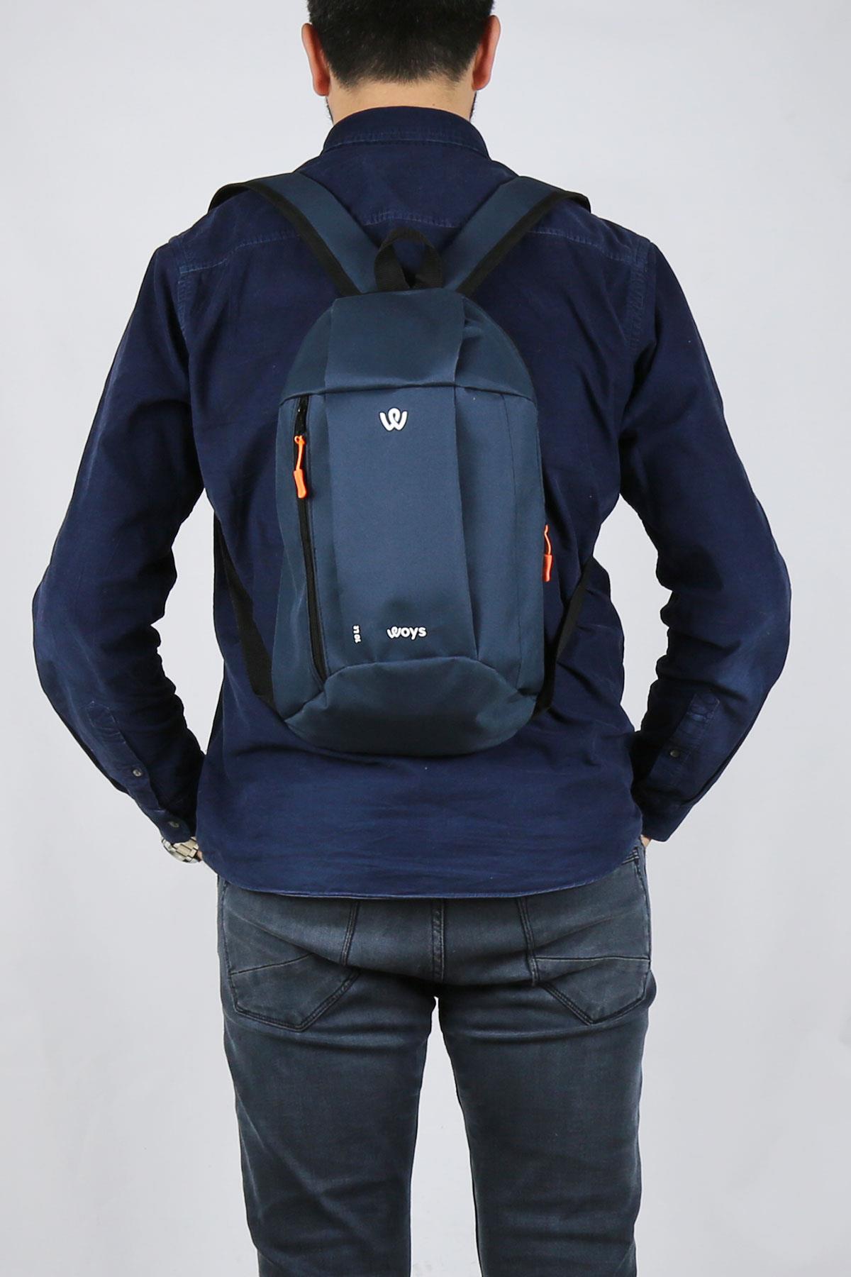 Unisex Mini Lacivert Kamp Bisiklet Yürüyüş Mini Sırt Çantası