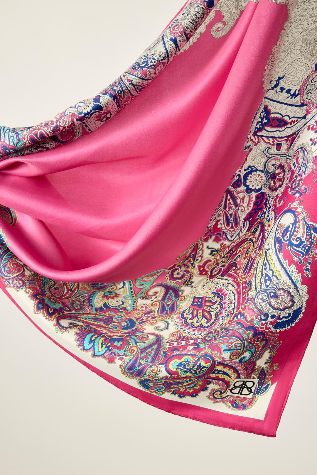 AURA TİVİL İPEK EŞARP PEMBE
