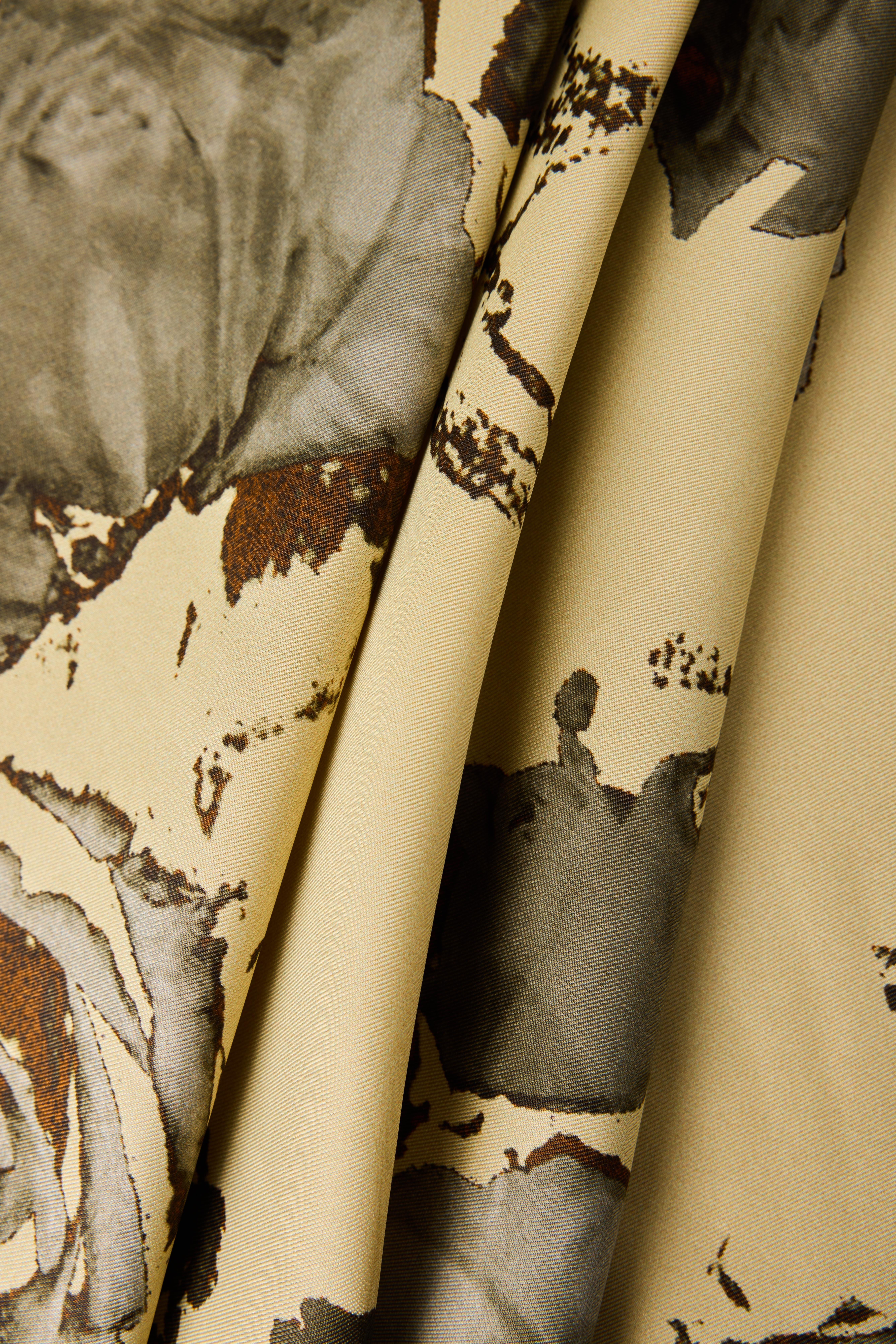 RUH-İ GÜL TİVİL İPEK EŞARP GOLD