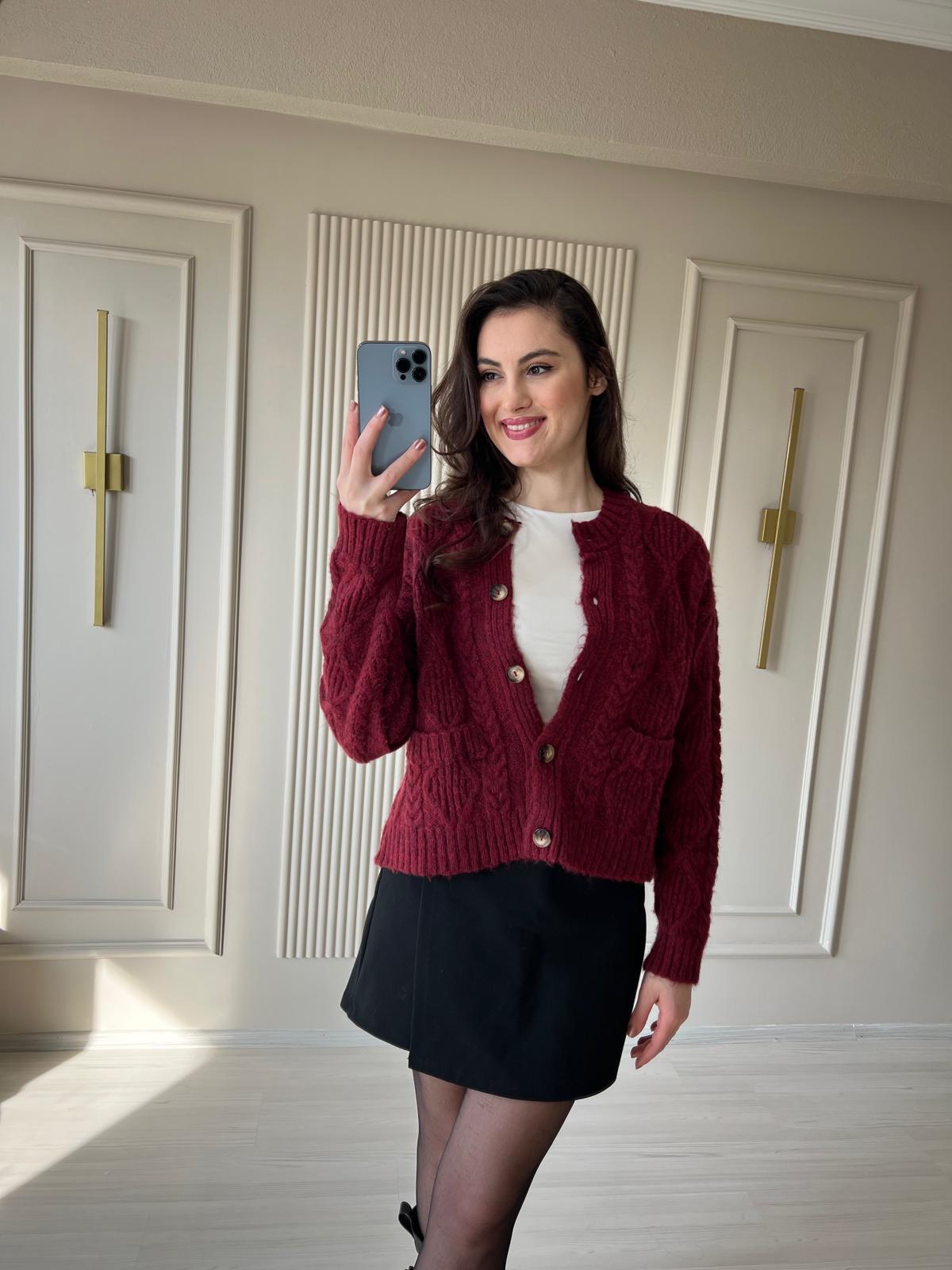 Mng Dokulu Triko Hırka