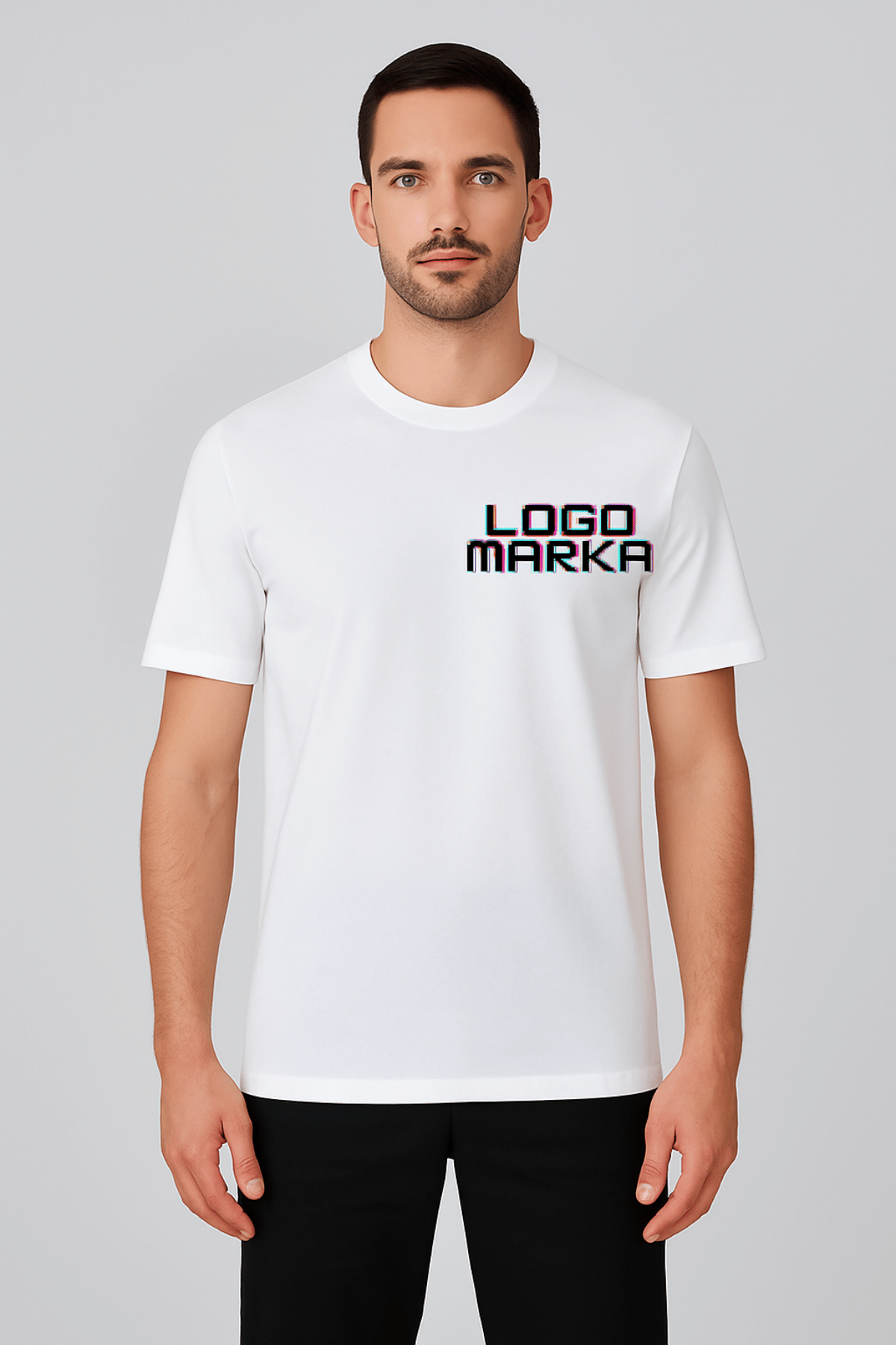 Penye Beyaz Basic T-SHIRT
