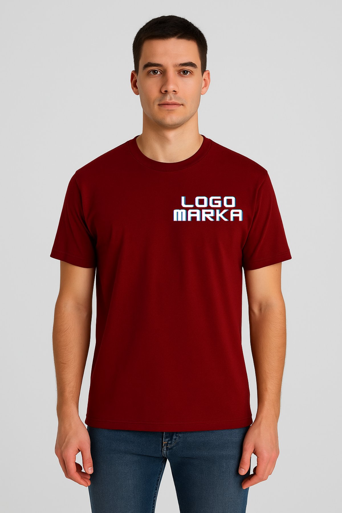 Penye Bordo Basic T-SHIRT