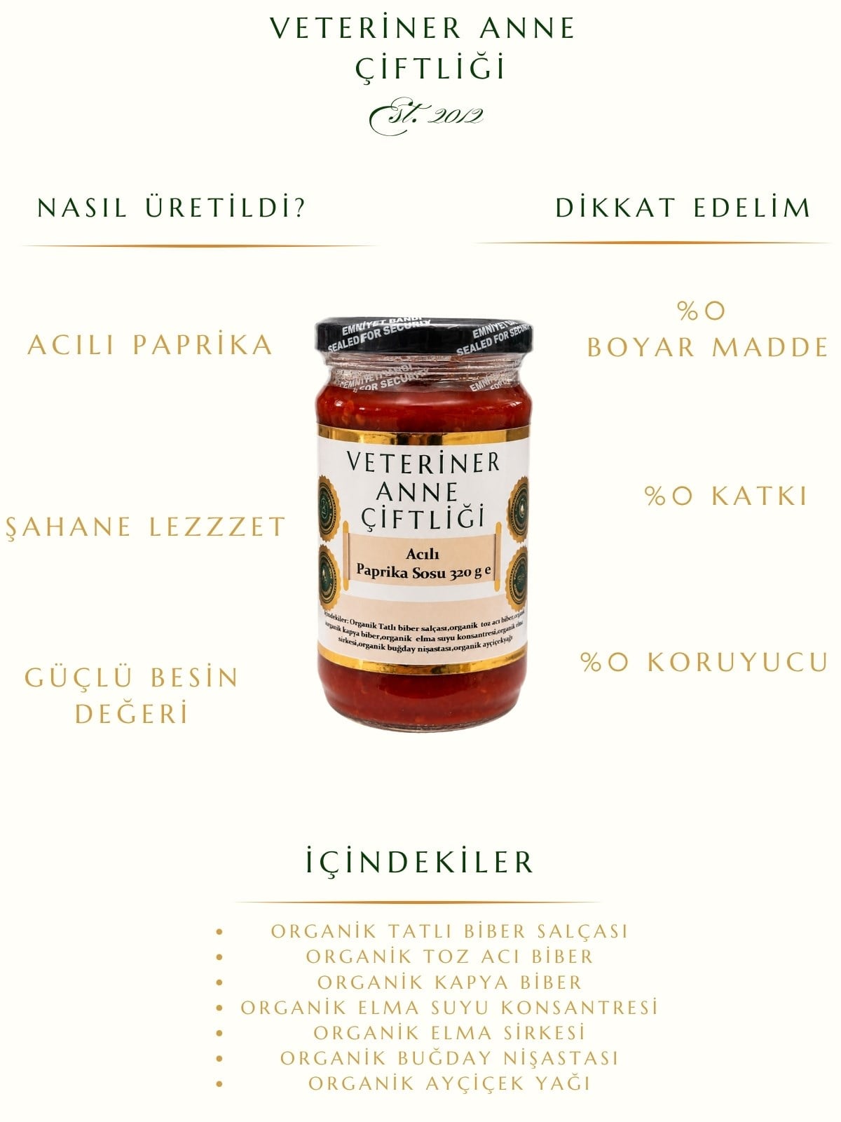 Acılı Paprika Sosu 320 ml