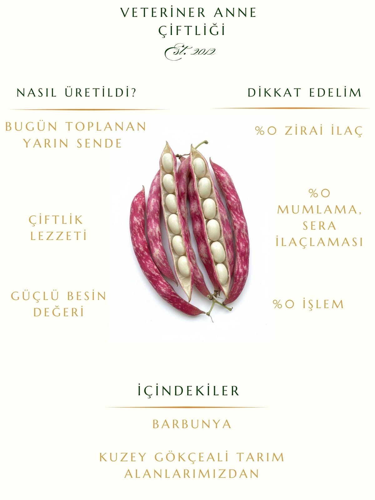 Barbunya  ( kabuklu) 1 kg