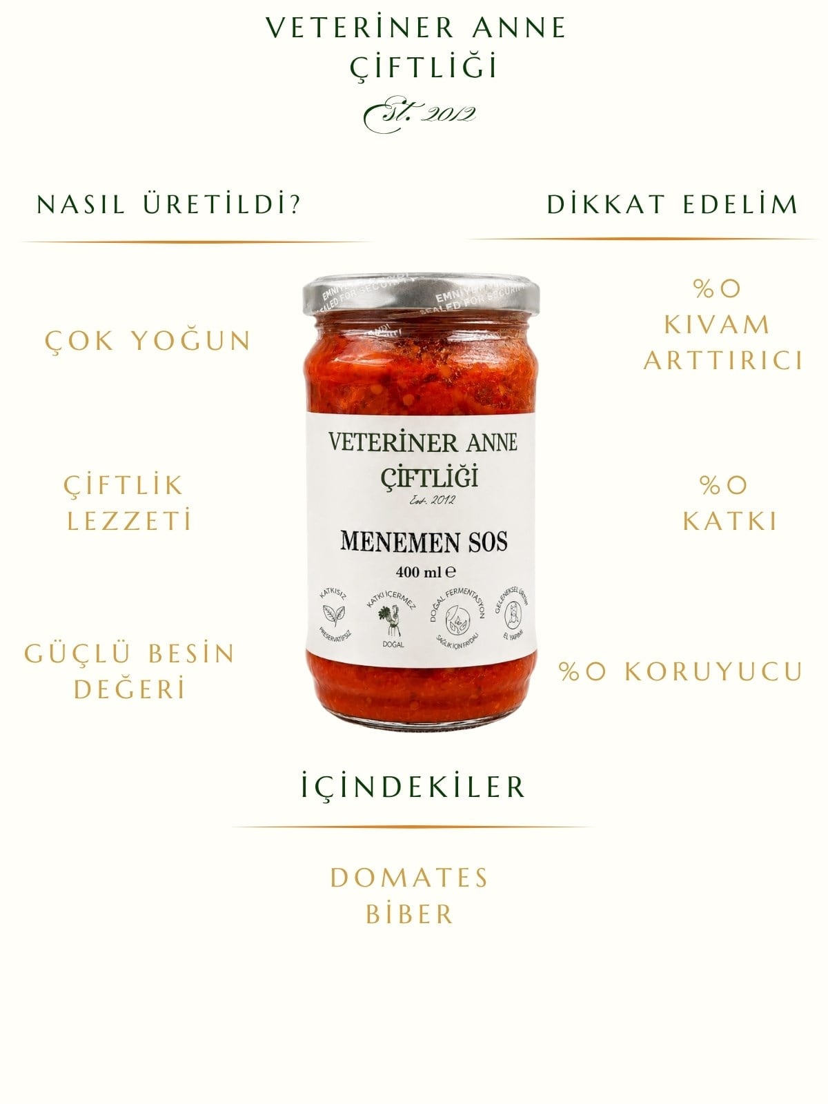Menemen Sos 400 ml