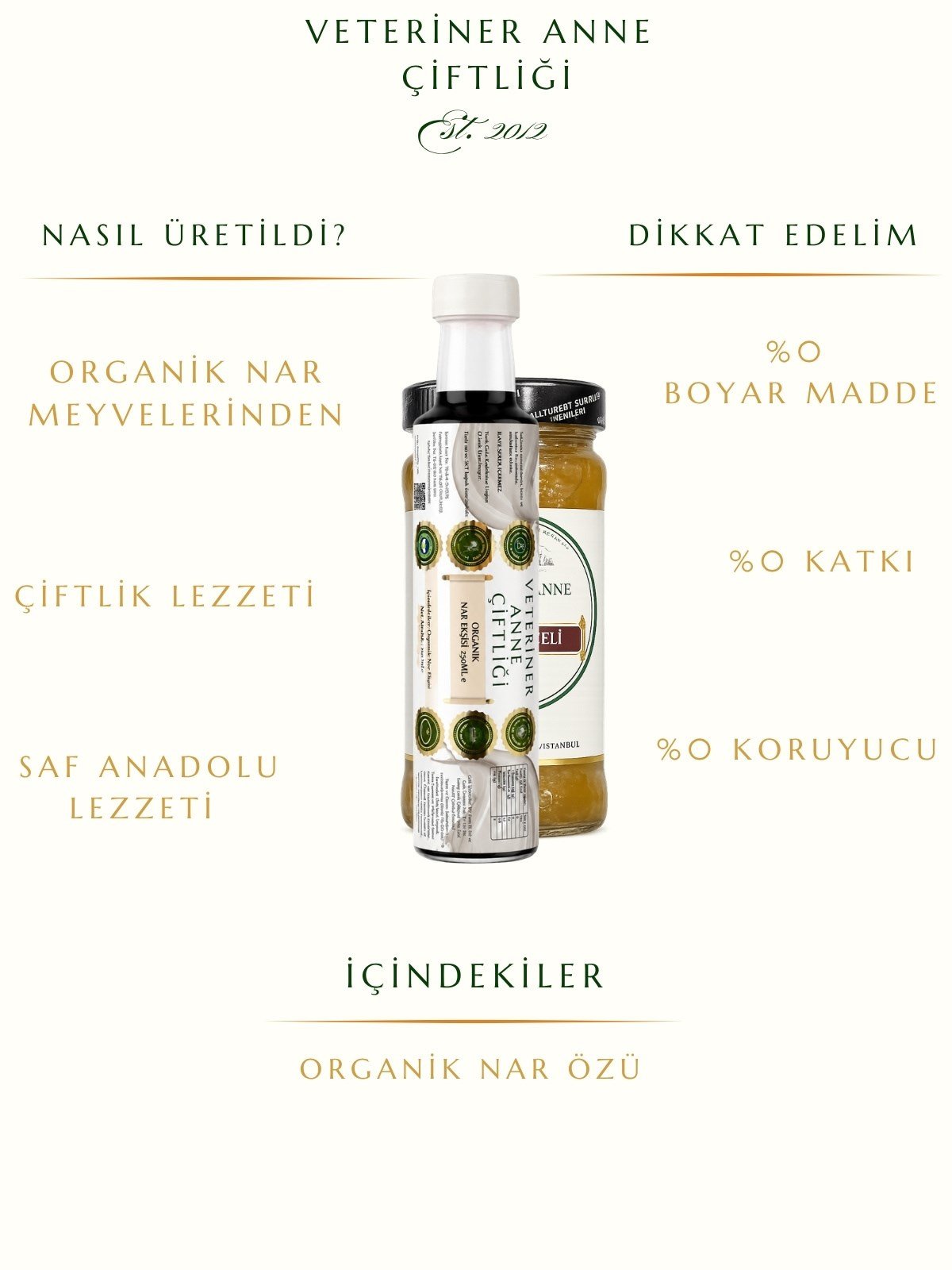 Organik Nar Ekşisi 250 ml
