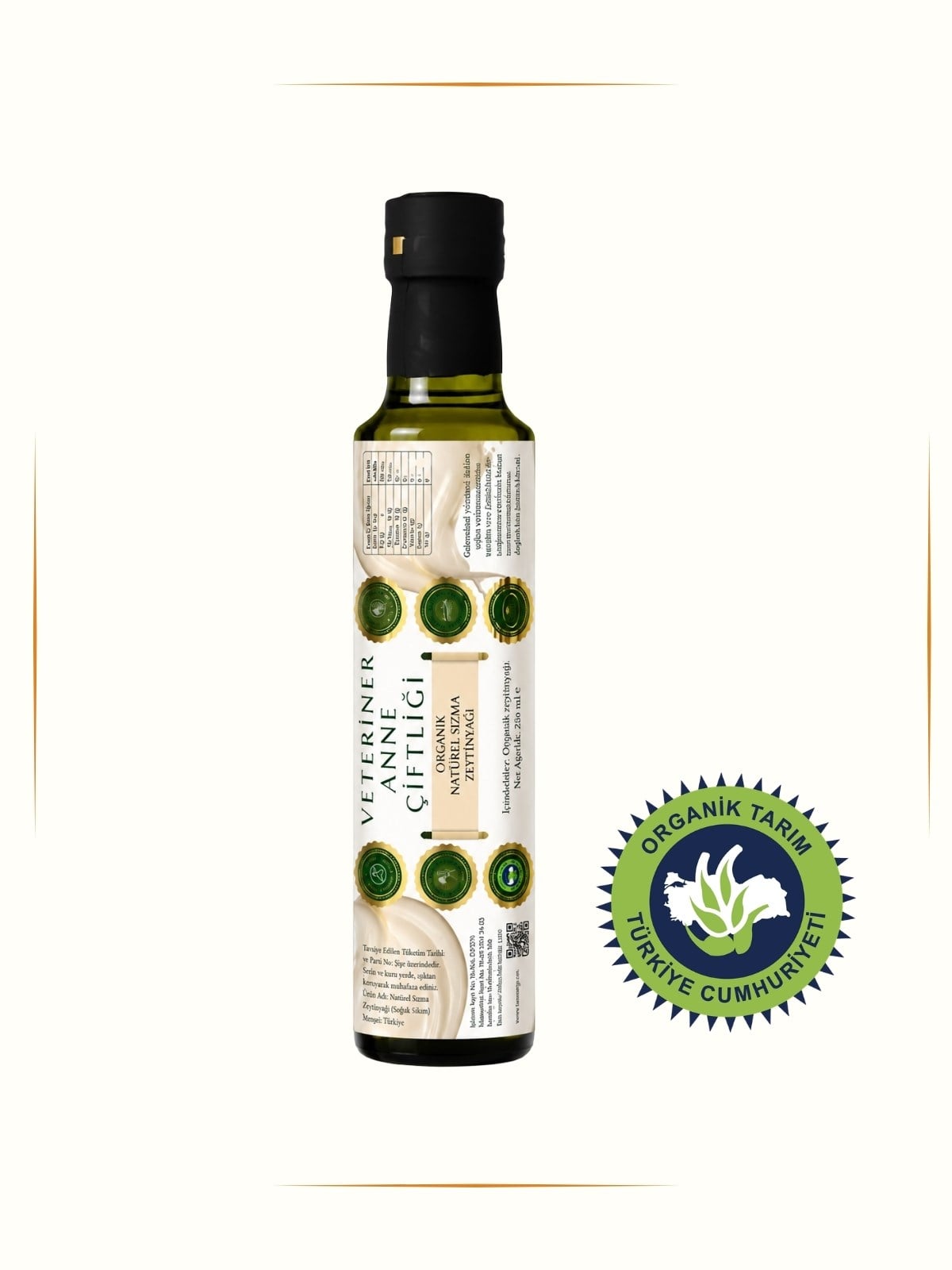 Organik Naturel Sızma Zeytinyağı 250 ml