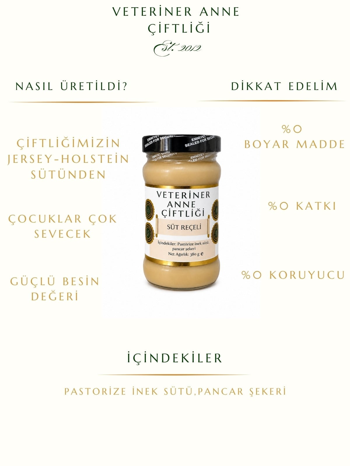 Süt Reçeli 380 gr