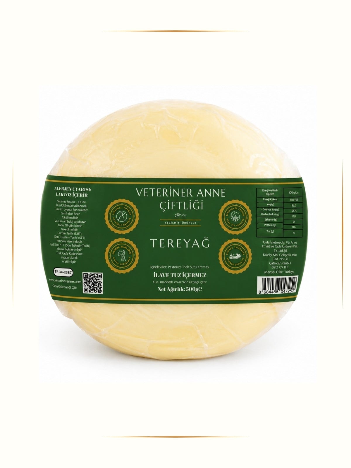 Tereyağ 500gr