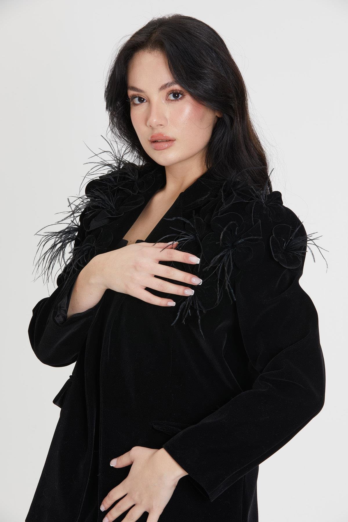 KREP OVERSİZE ÇEKET