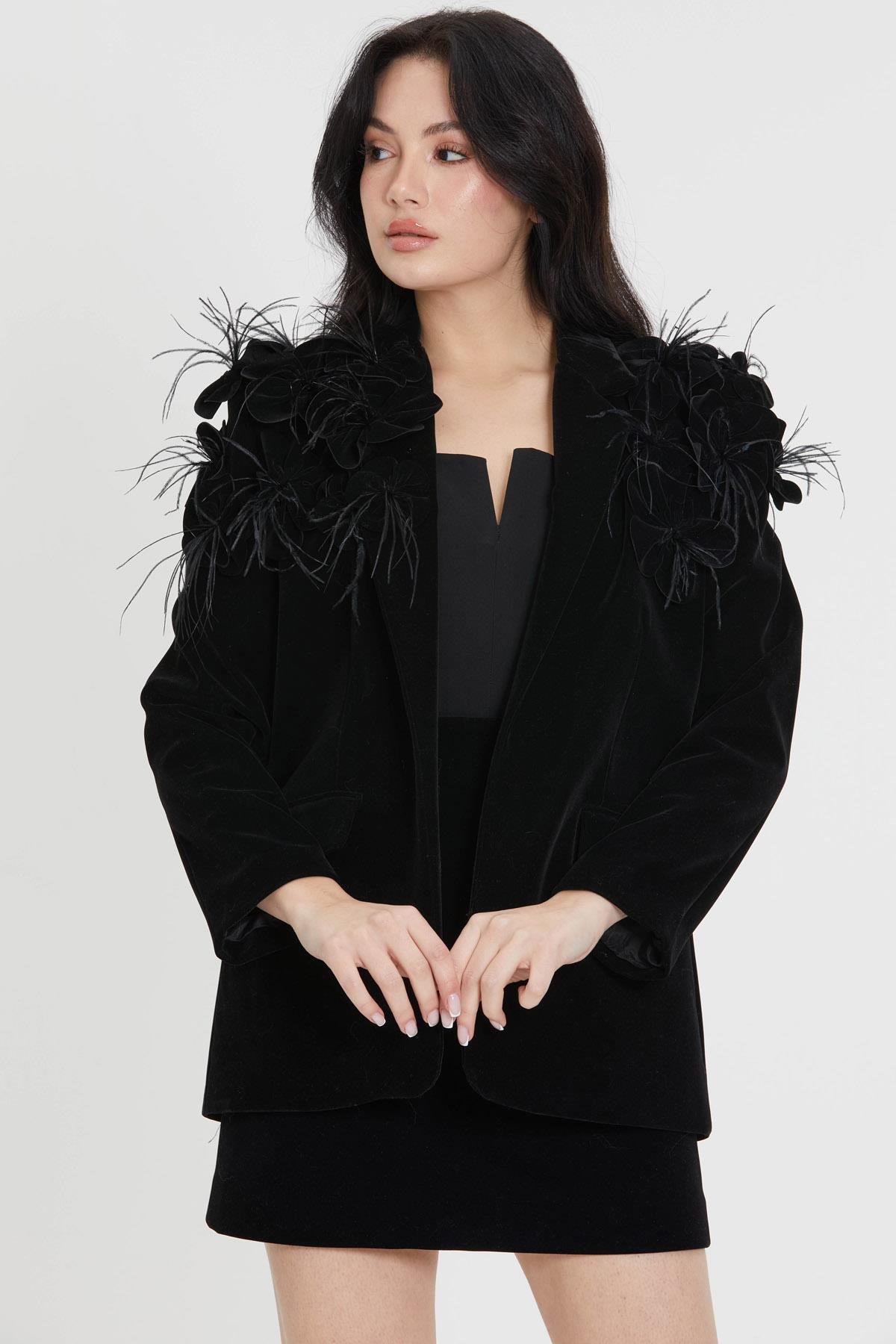 KREP OVERSİZE ÇEKET