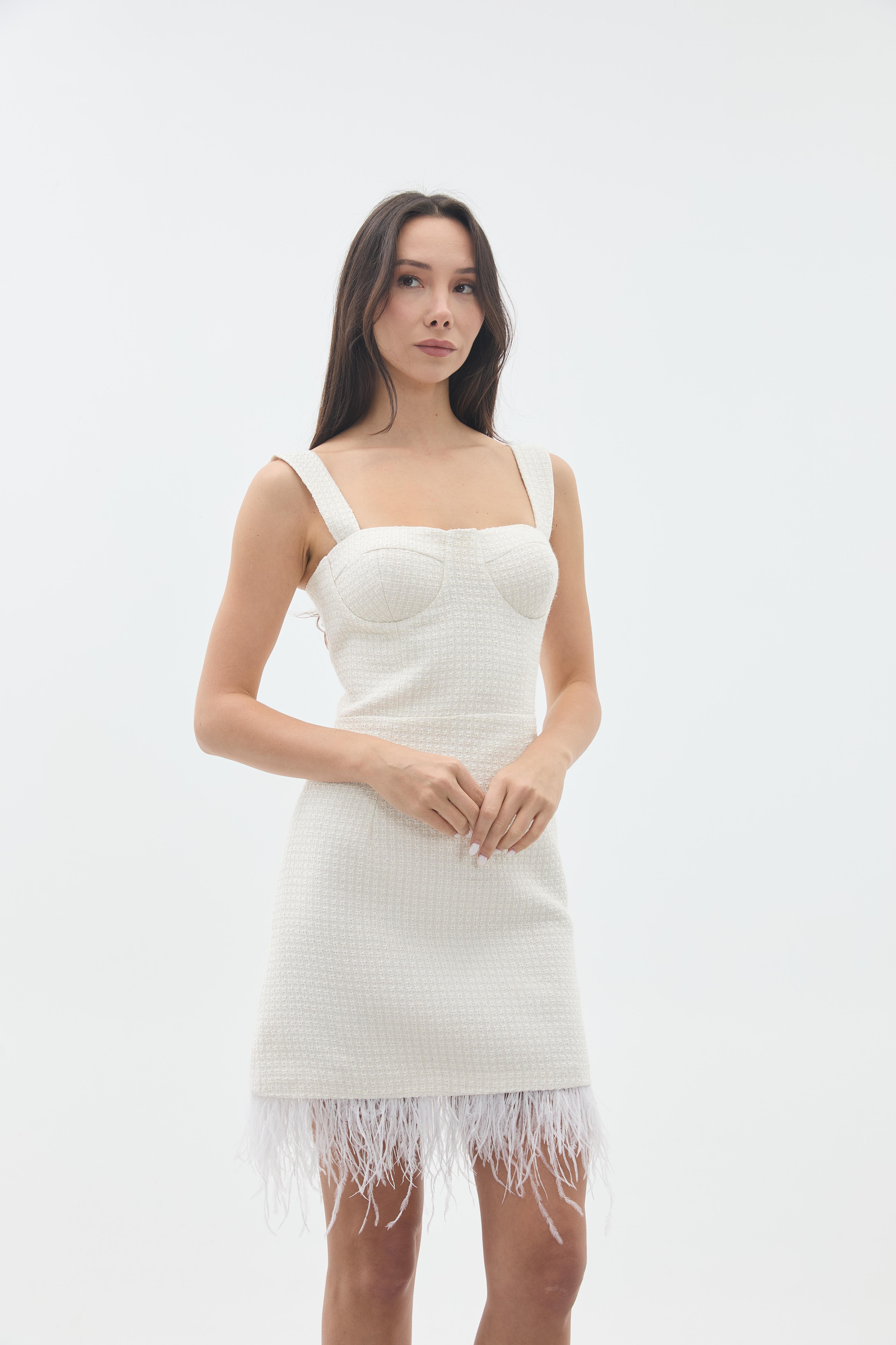 OTRİŞLİ MİNİ ELBİSE