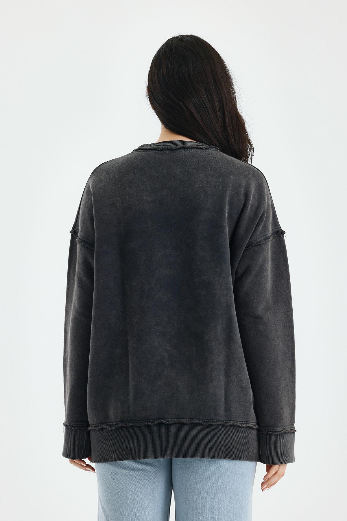 Oversize Antrasit Sweatshirt