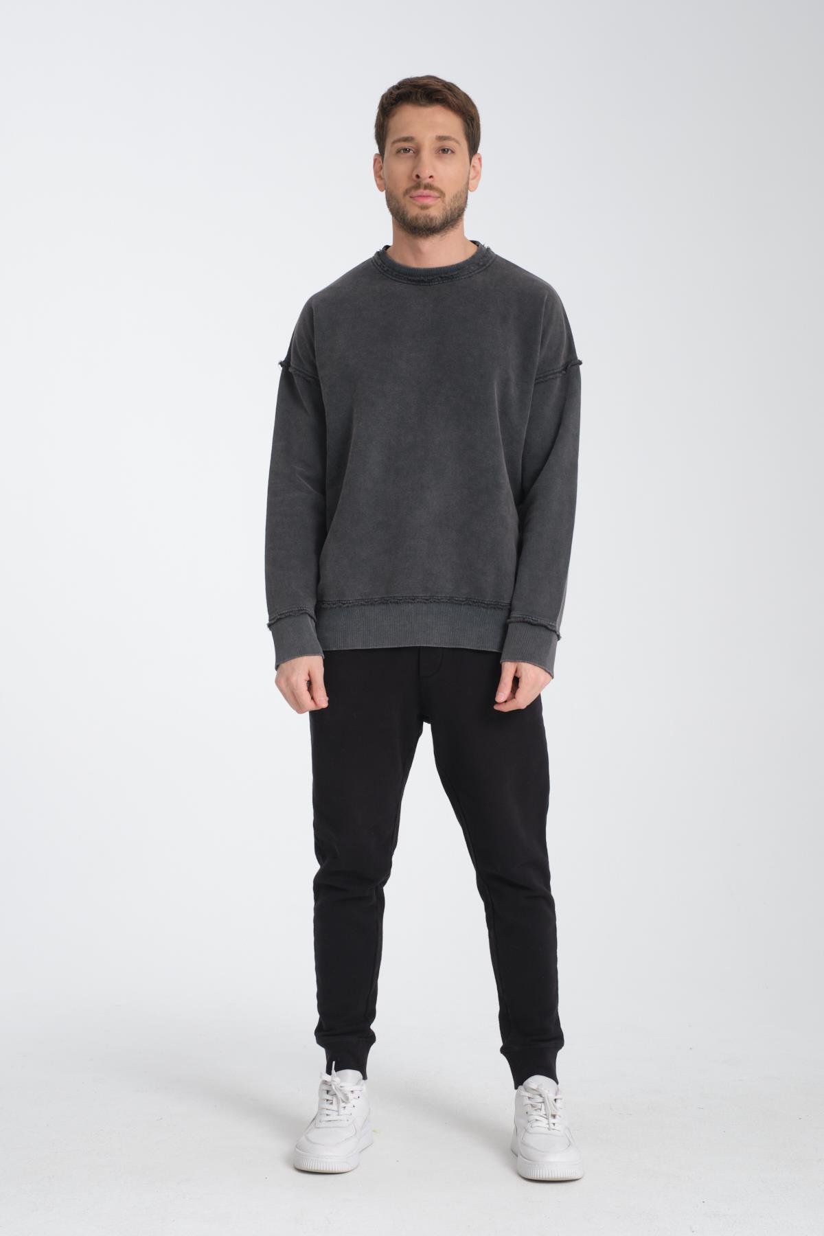 Regular Antrasit Sweatshirt